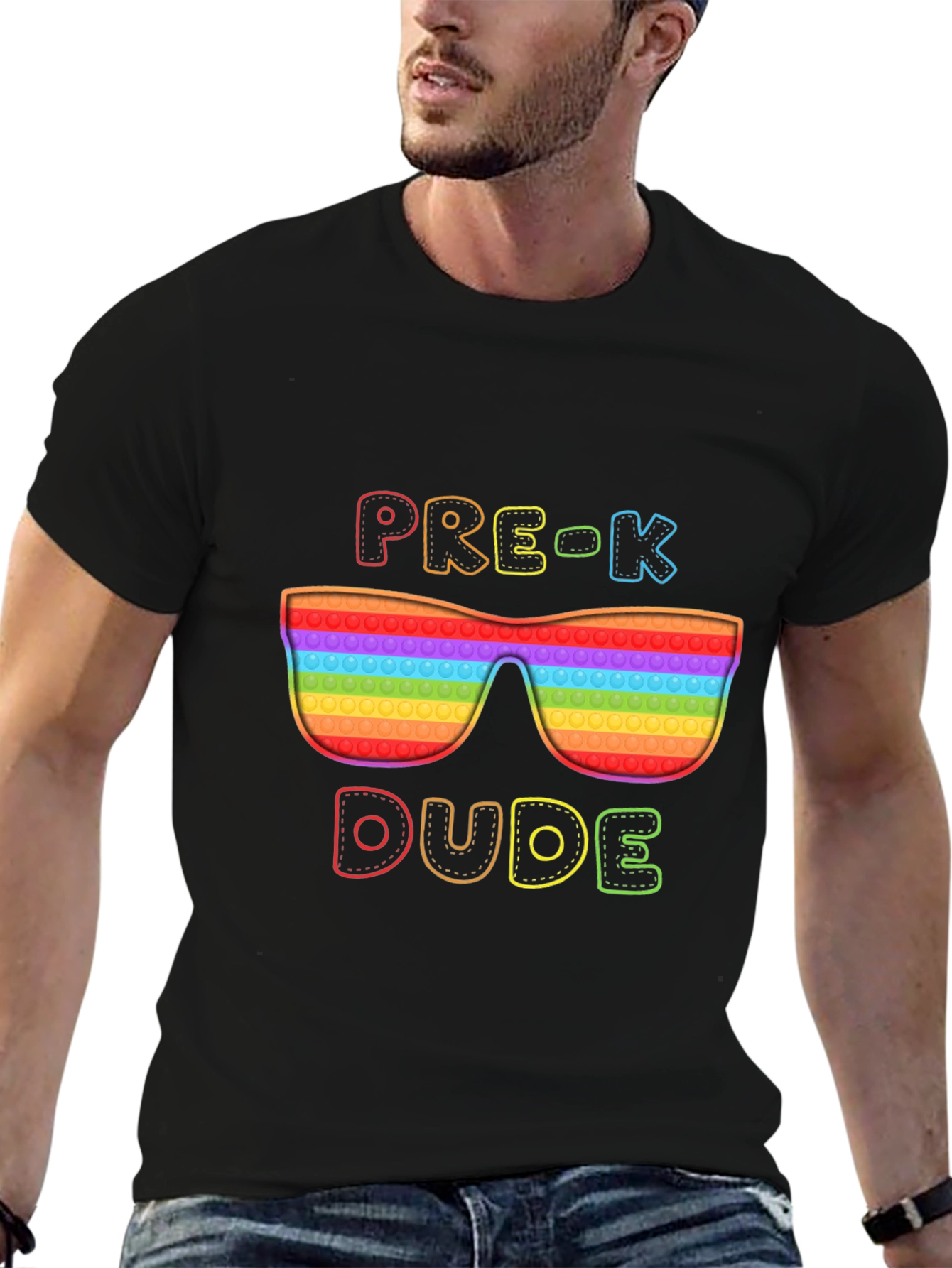 Pre-K Dude Pop It Sunglasses T-Shirt