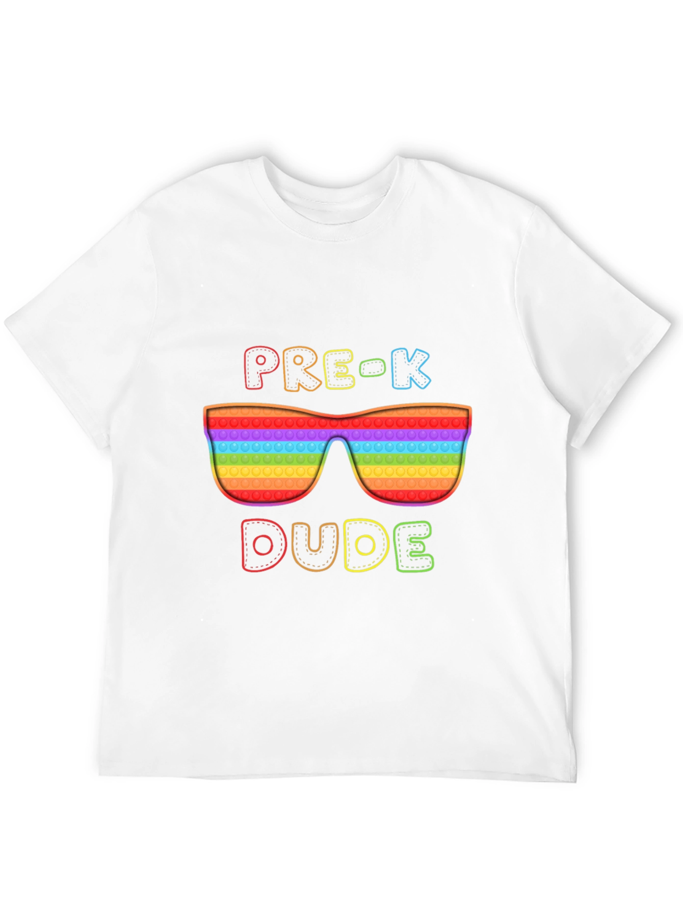 Pre-K Dude Pop It Sunglasses T-Shirt