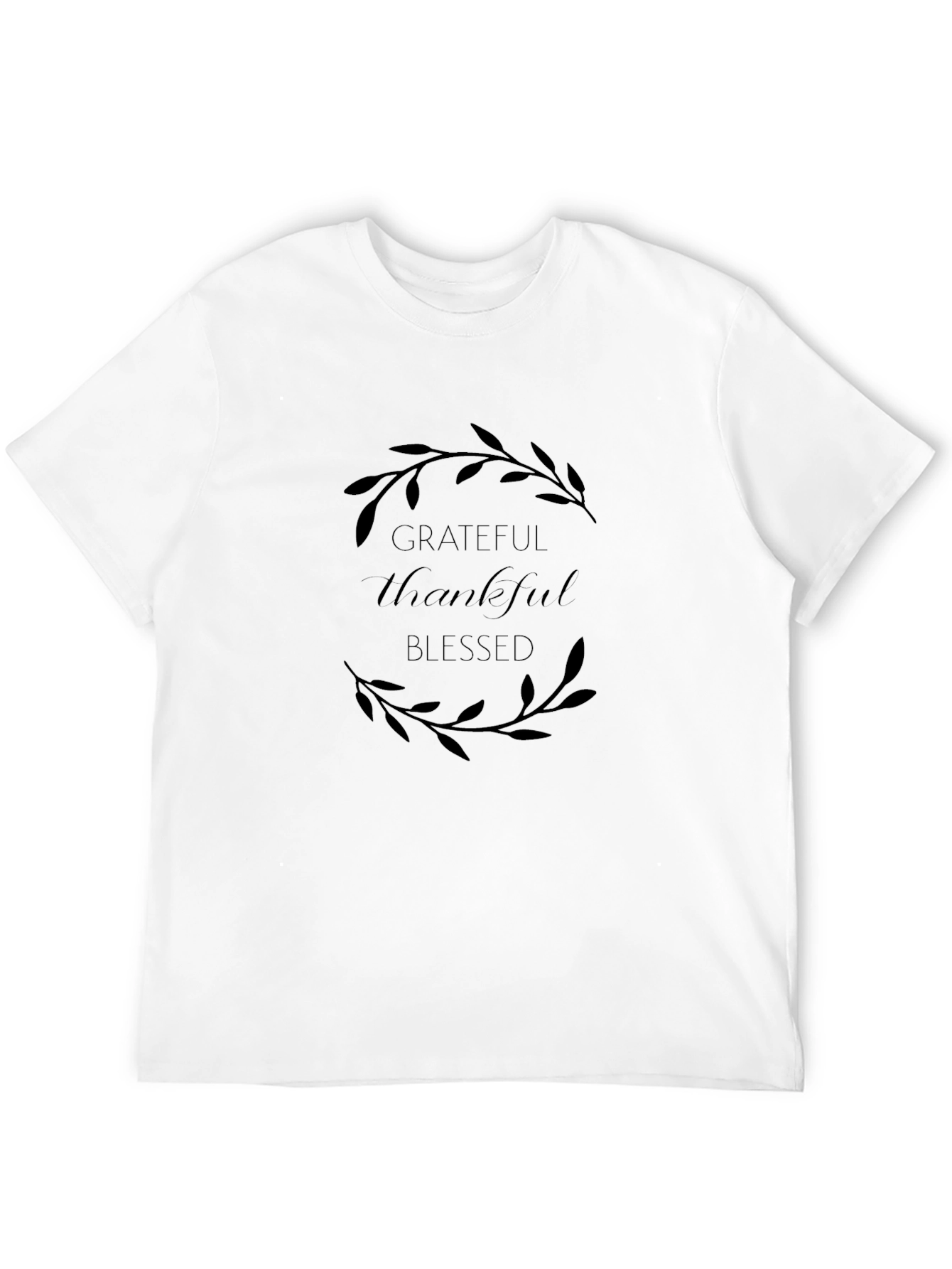Grateful Thankful Blessed Graphic T-Shirt