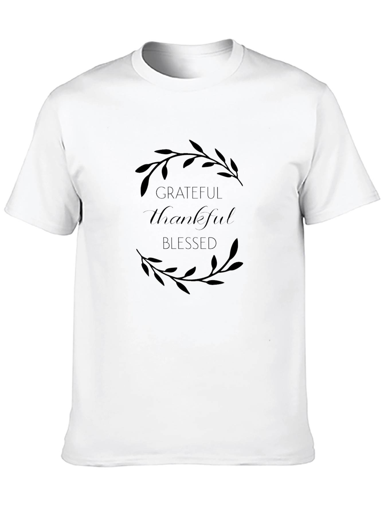 Grateful Thankful Blessed Graphic T-Shirt