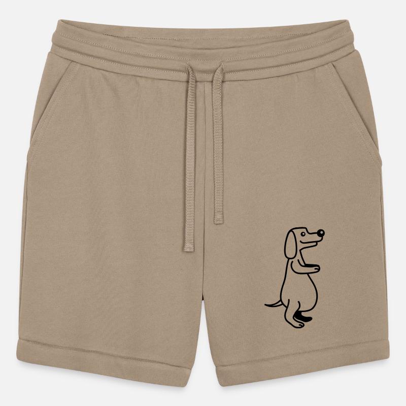 Dog Big Belly Overweight Hungry Eating Funny Comic