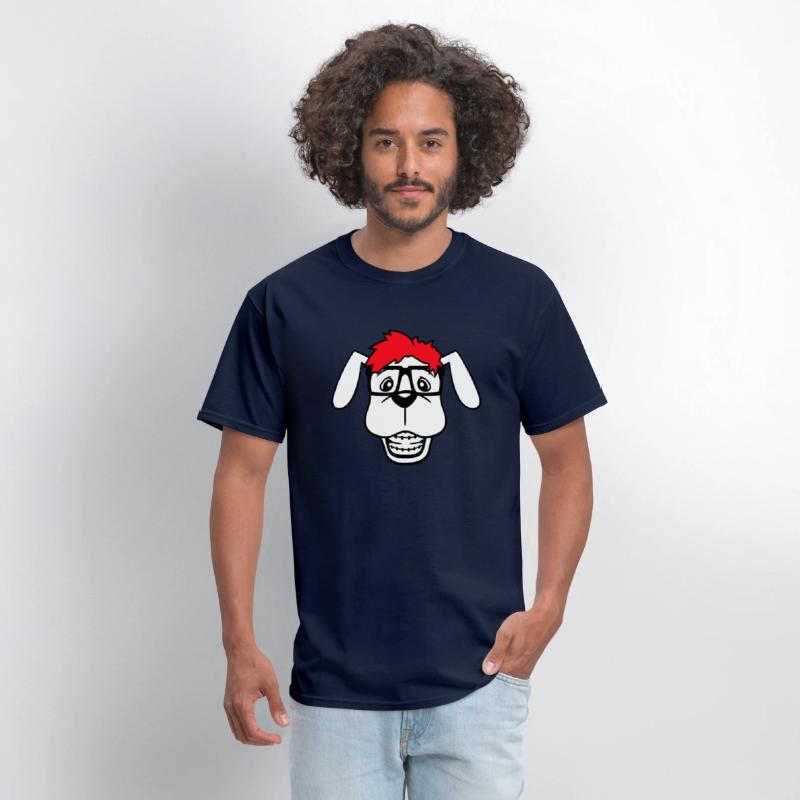 Dog Nerd Horn-Rimmed Glasses Geek Braces Smart Fun