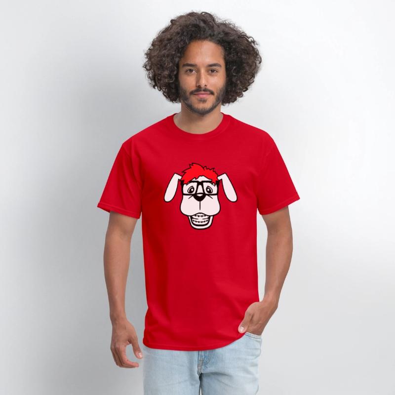 Dog Nerd Horn-Rimmed Glasses Geek Braces Smart Fun