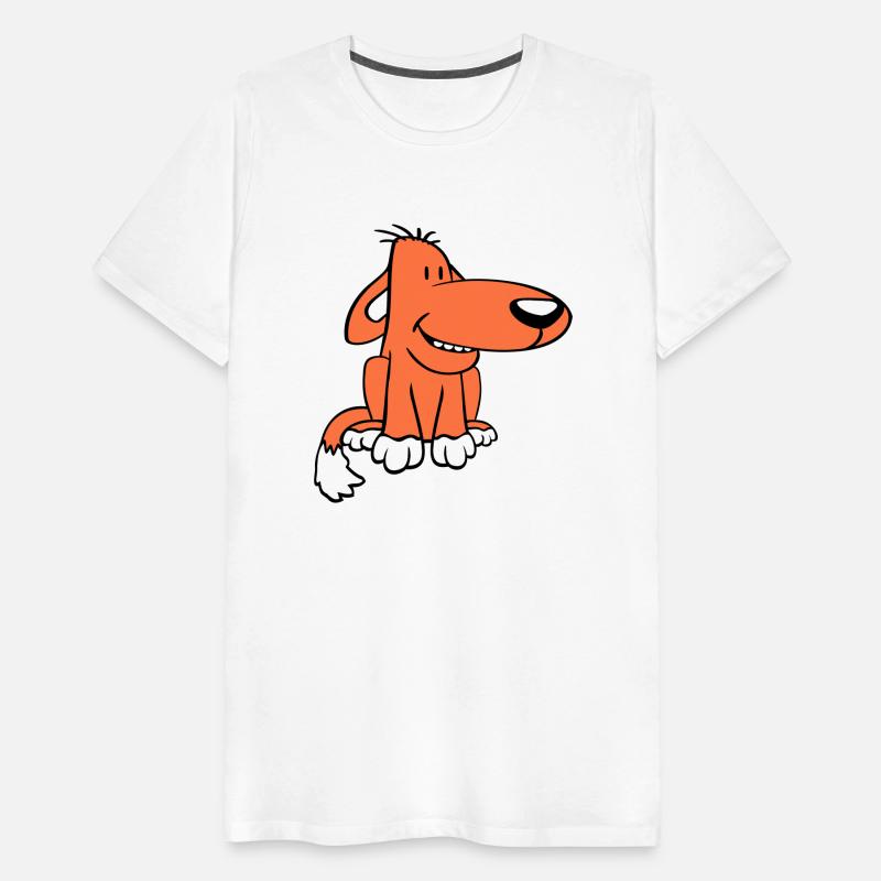 Dog Sitting Cute Funny Happy Comic Pet Fun Cartoon