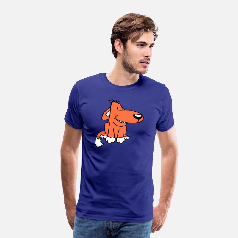 Dog Sitting Cute Funny Happy Comic Pet Fun Cartoon