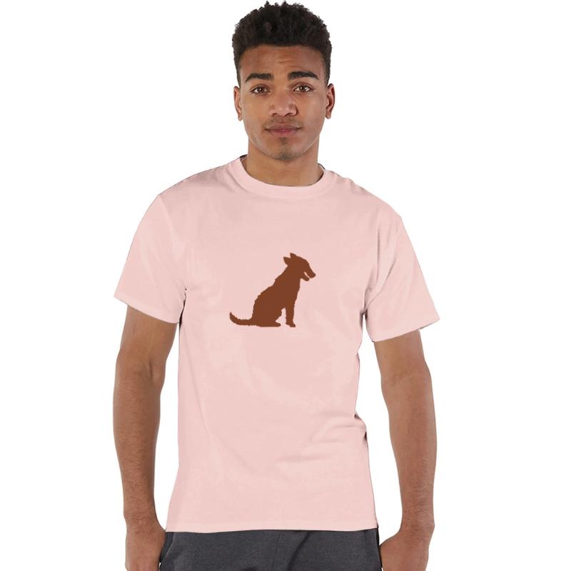 Dog Sitting Silhouette Tongue Sticking Out Outline