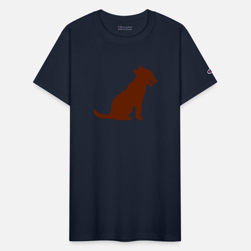 Dog Sitting Silhouette Tongue Sticking Out Outline