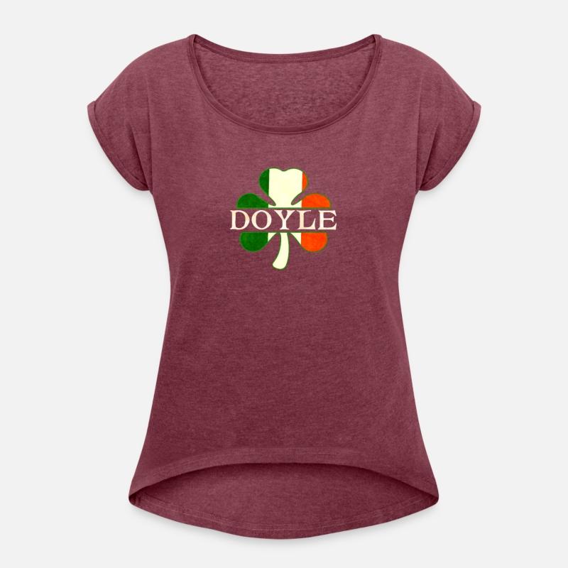 Doyle Irish Surname Ireland Flag Shamrock