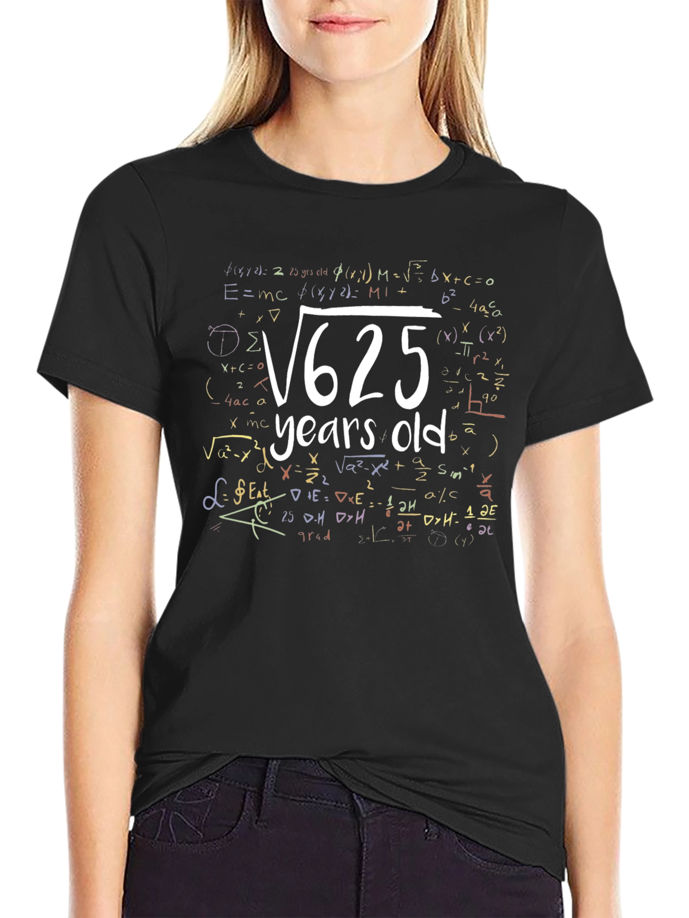 Funny Math Age T-Shirt - Root 625 Years Old