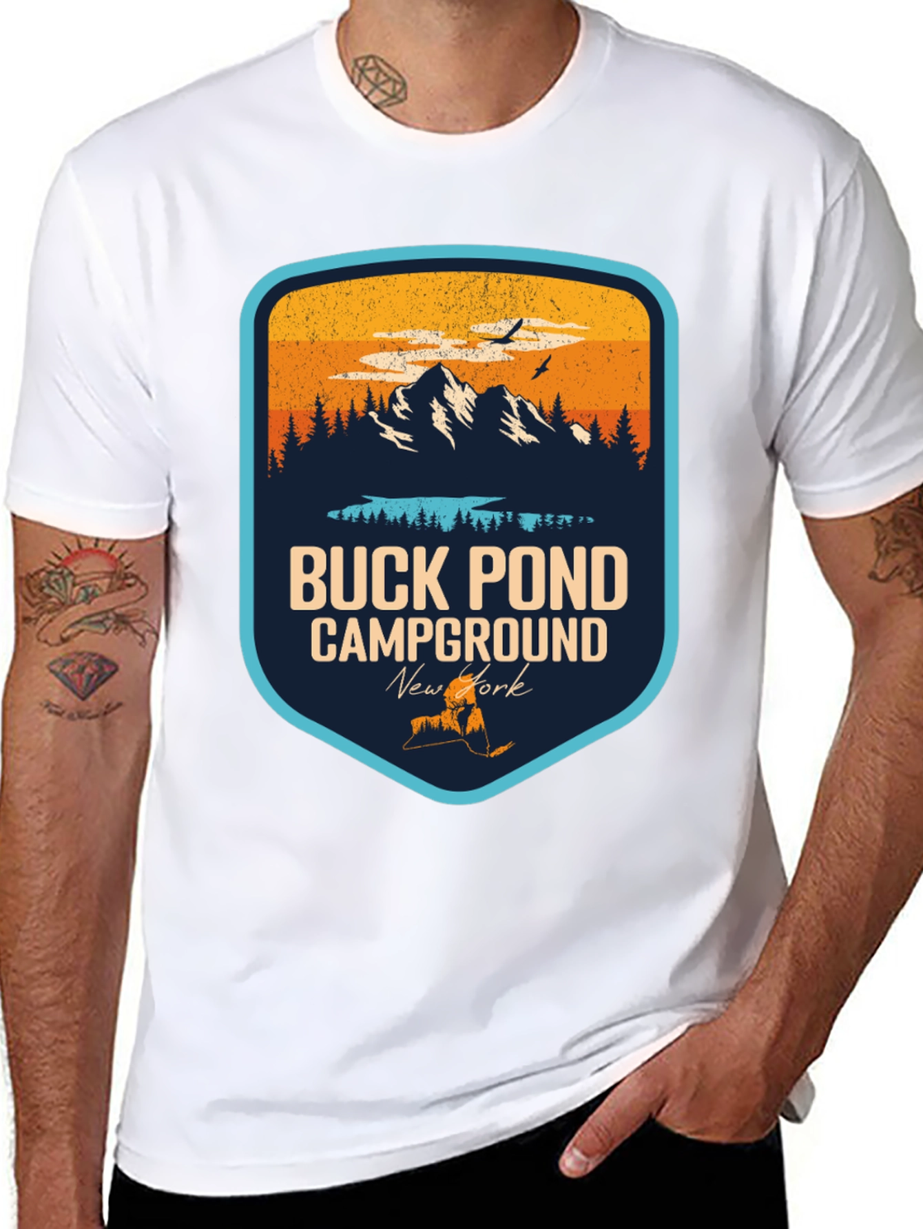 Buck Pond Campground T-Shirt - New York Souvenir