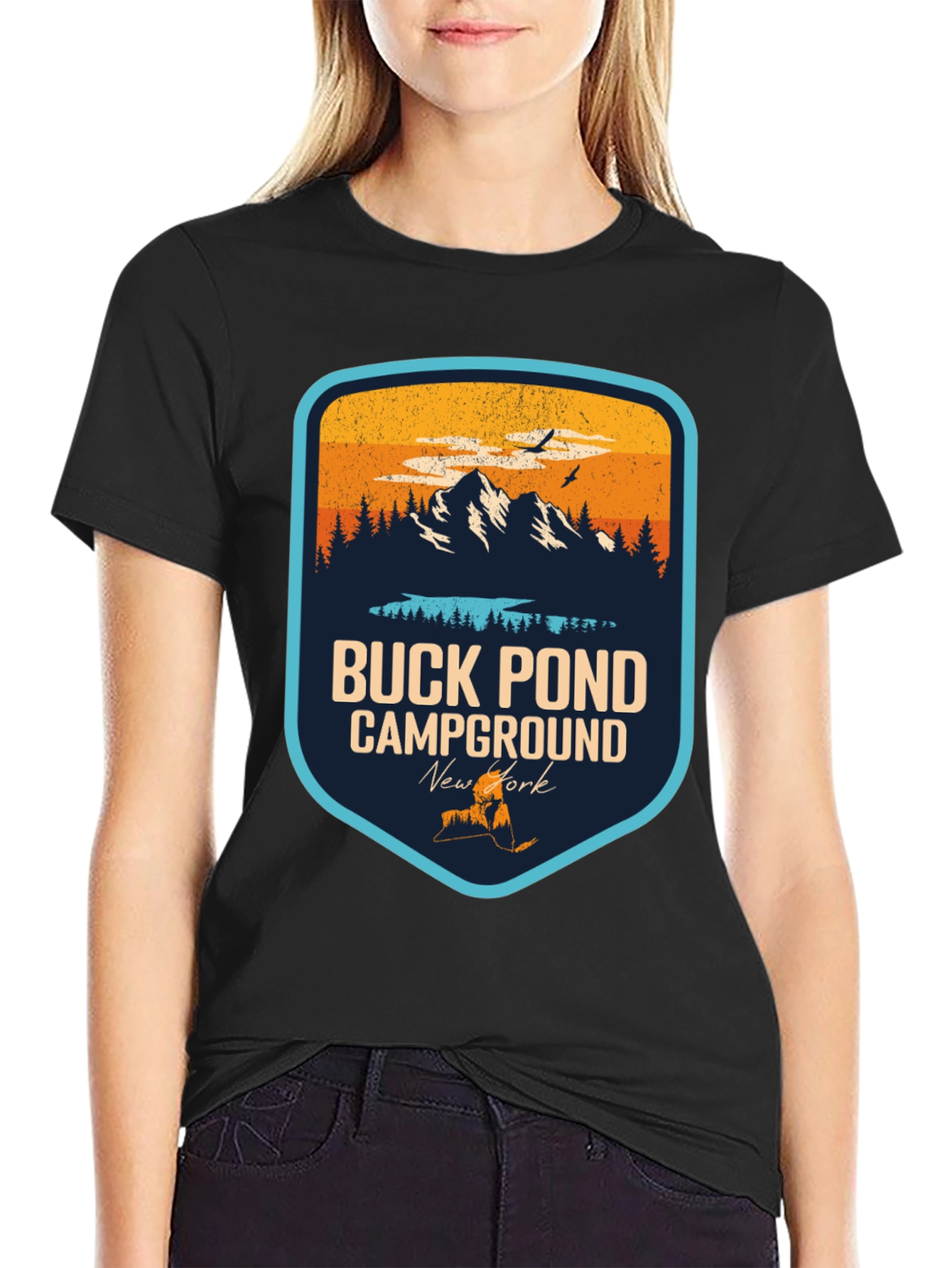 Buck Pond Campground T-Shirt - New York Souvenir