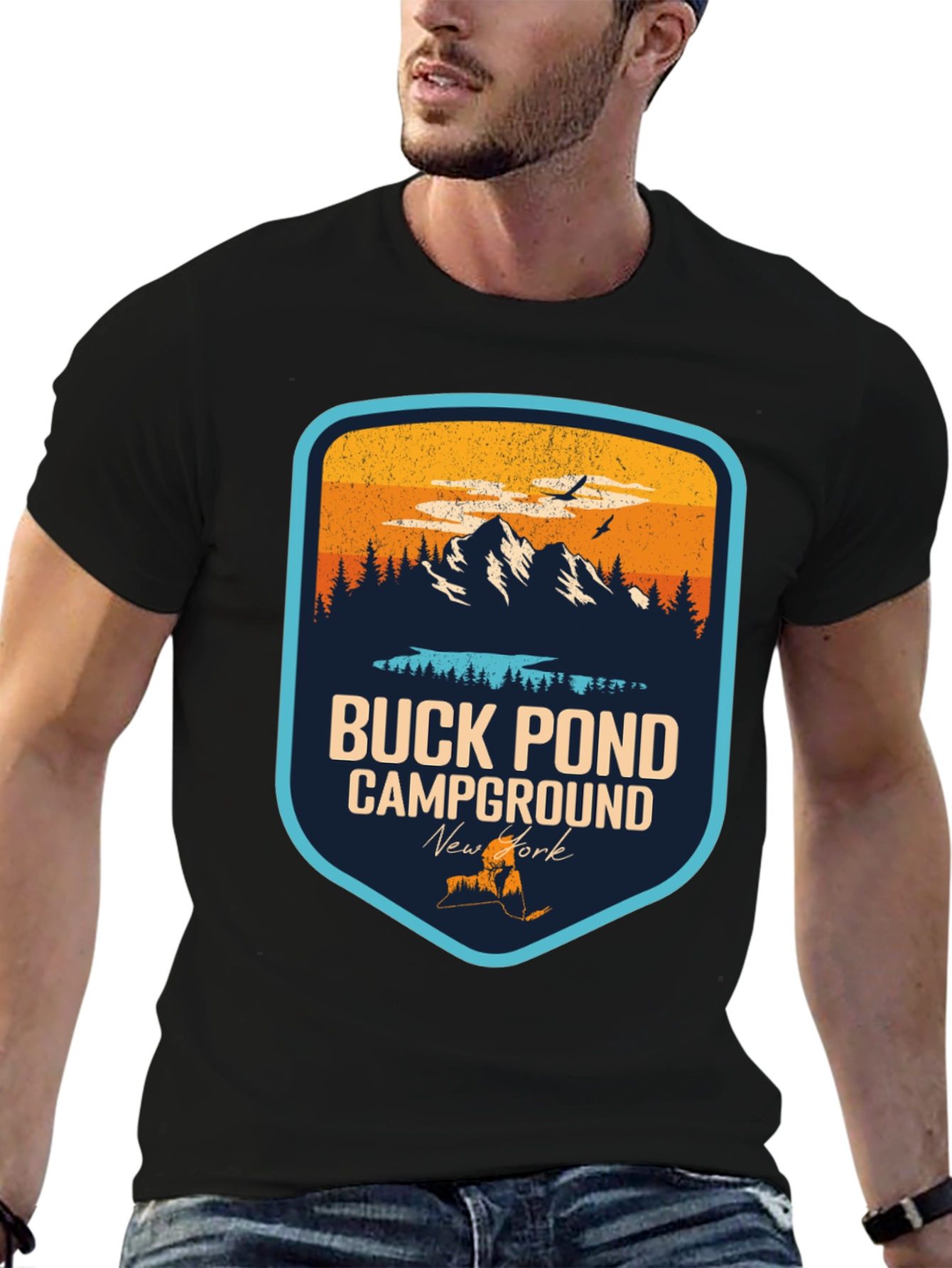 Buck Pond Campground T-Shirt - New York Souvenir