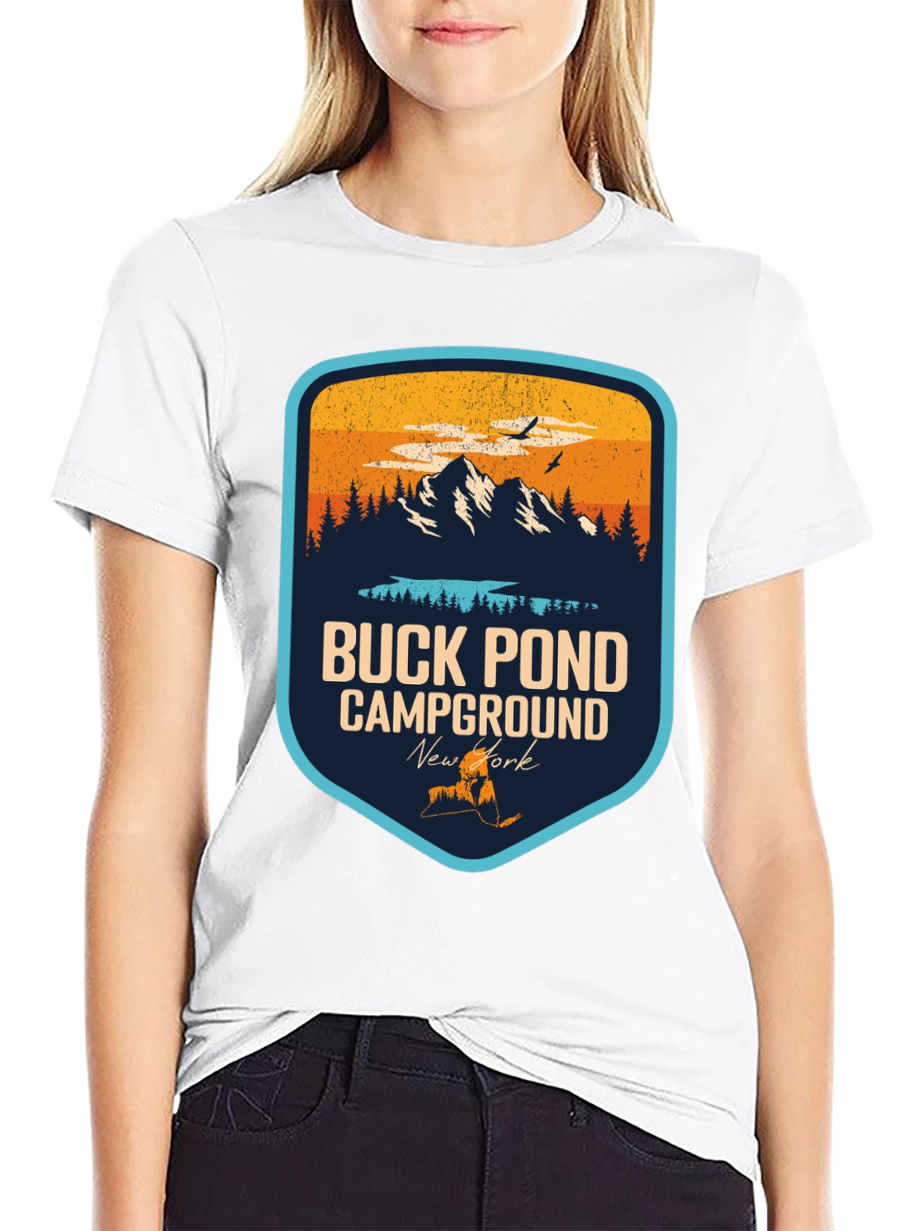 Buck Pond Campground T-Shirt - New York Souvenir