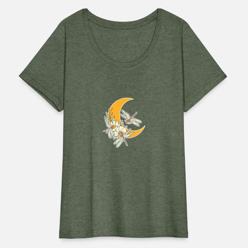 Dragonfly Moon Flower Nature Person Gift