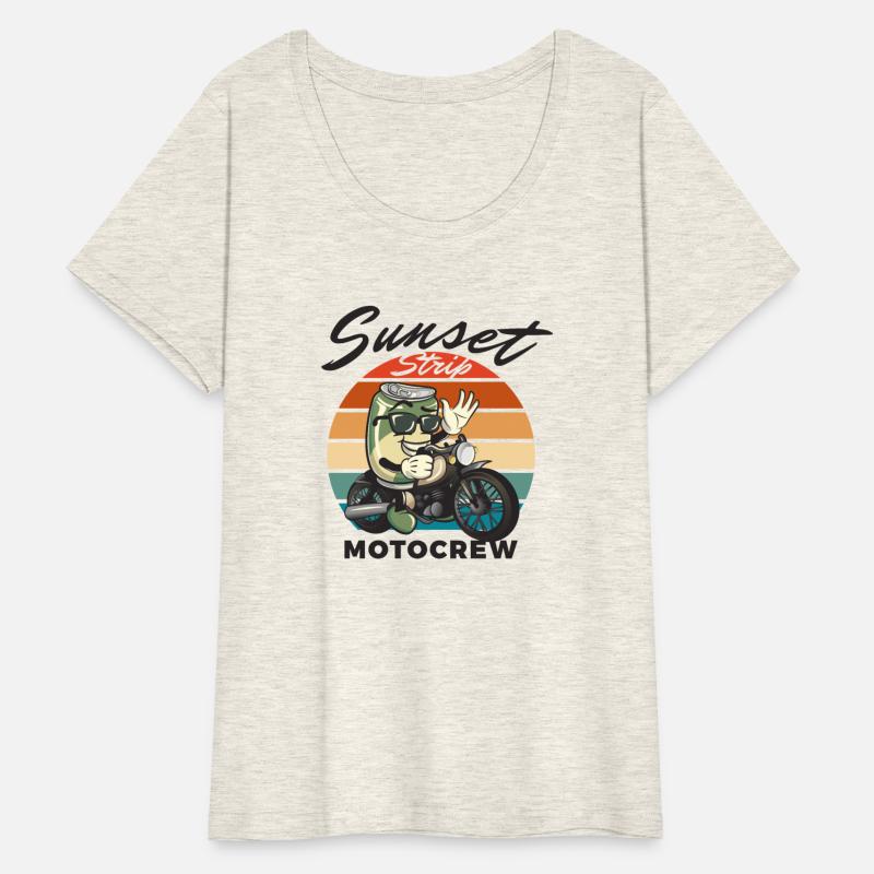 drink can cartoon character riding motorcycle
