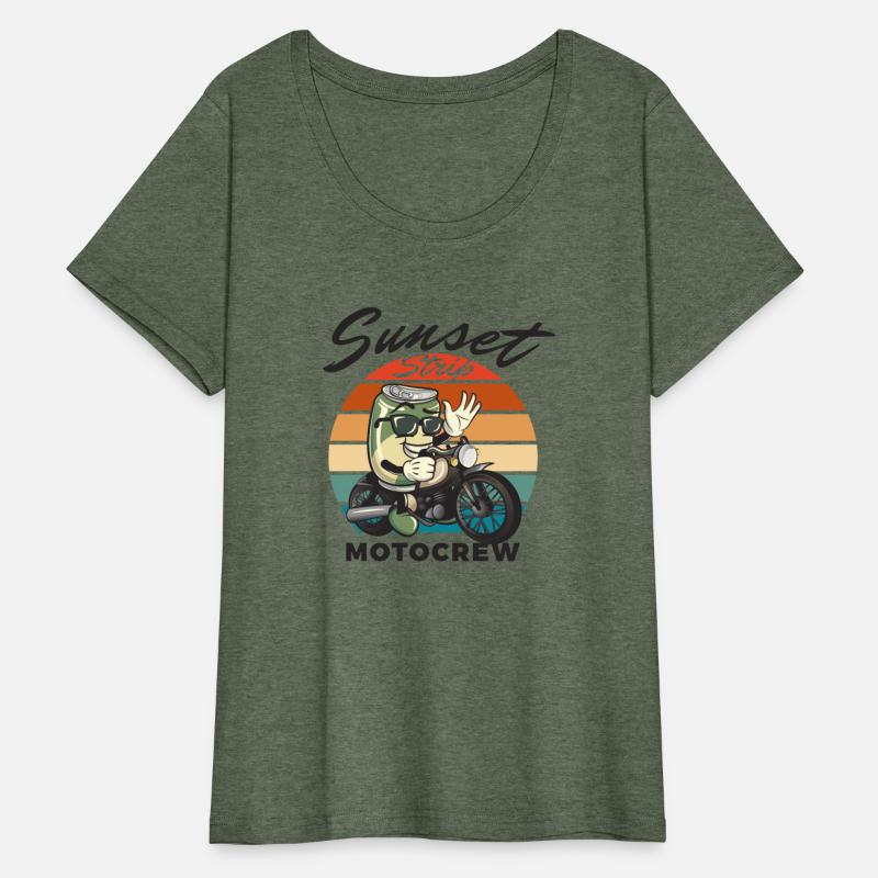 drink can cartoon character riding motorcycle