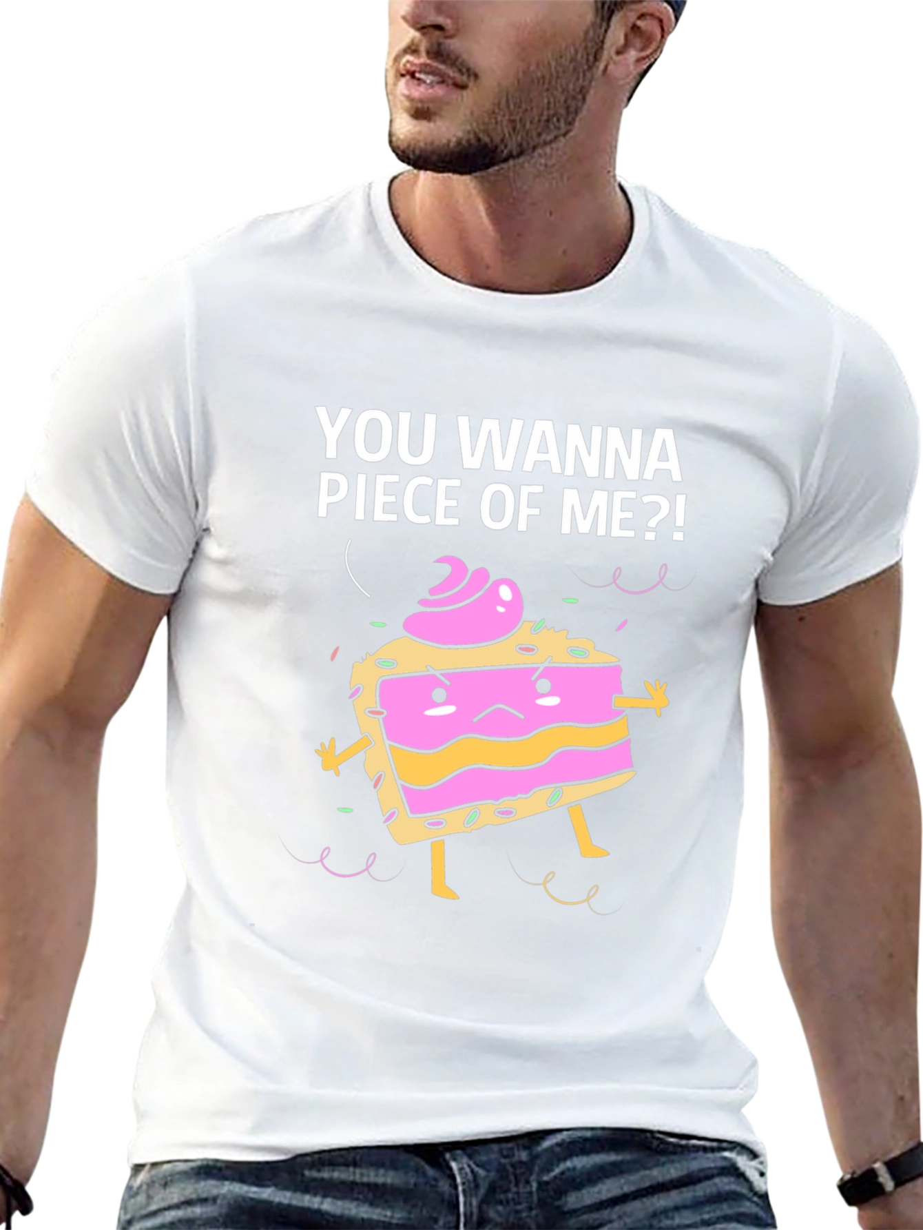 Funny Piece of Me Cake Graphic T-Shirt