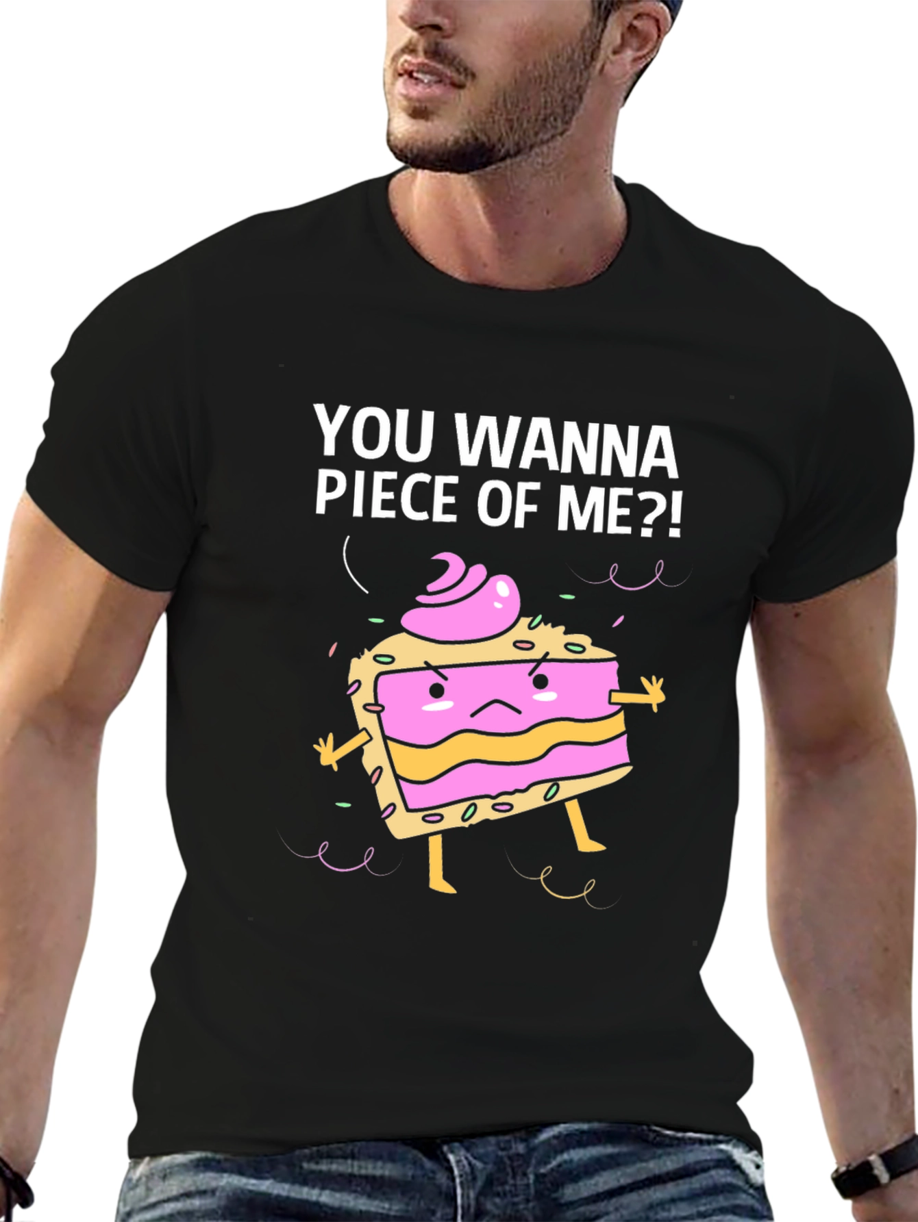 Funny Piece of Me Cake Graphic T-Shirt