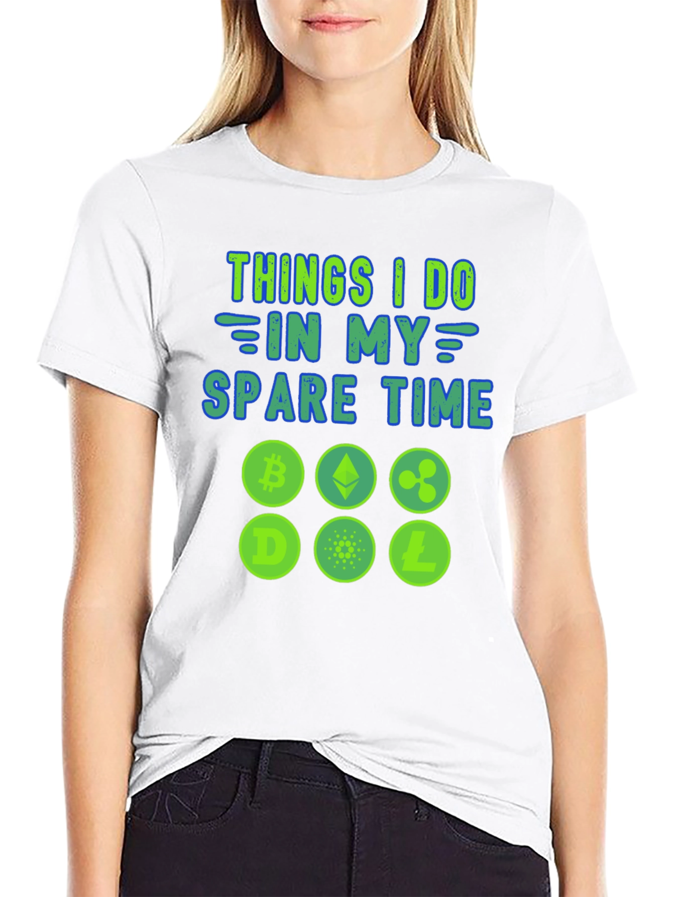 Crypto Spare Time Graphic Tee