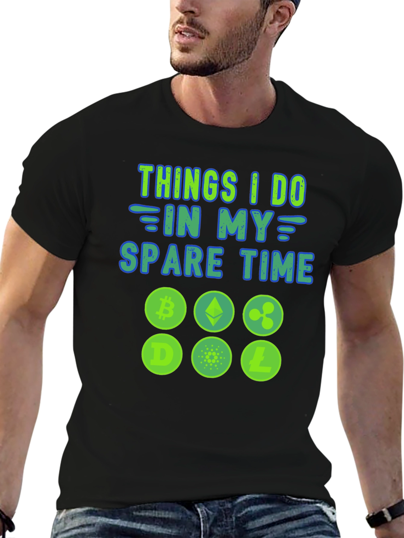 Crypto Spare Time Graphic Tee