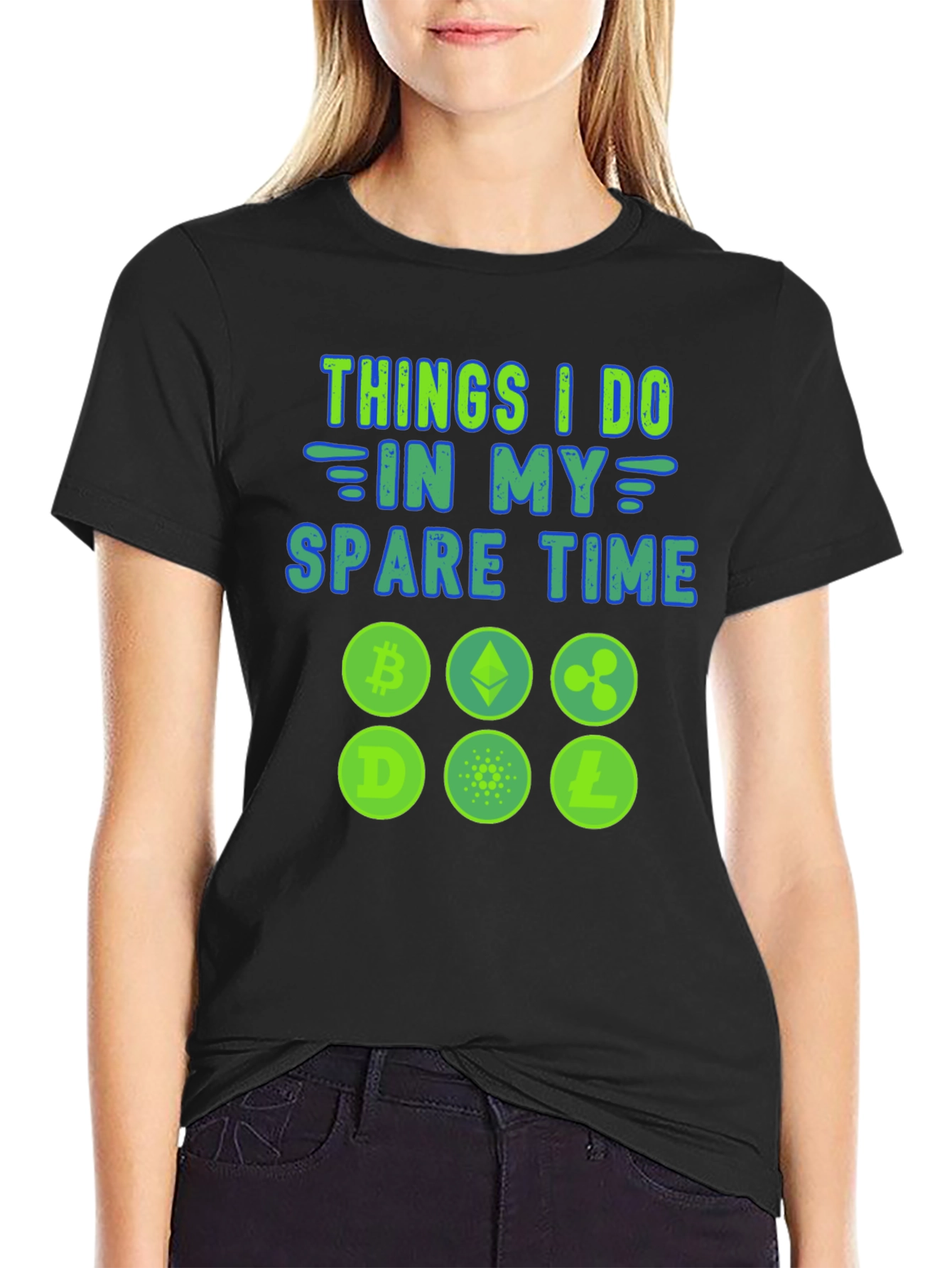 Crypto Spare Time Graphic Tee