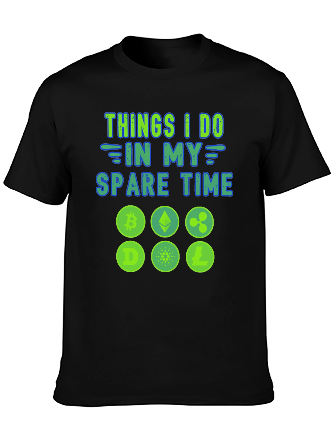 Crypto Spare Time Graphic Tee