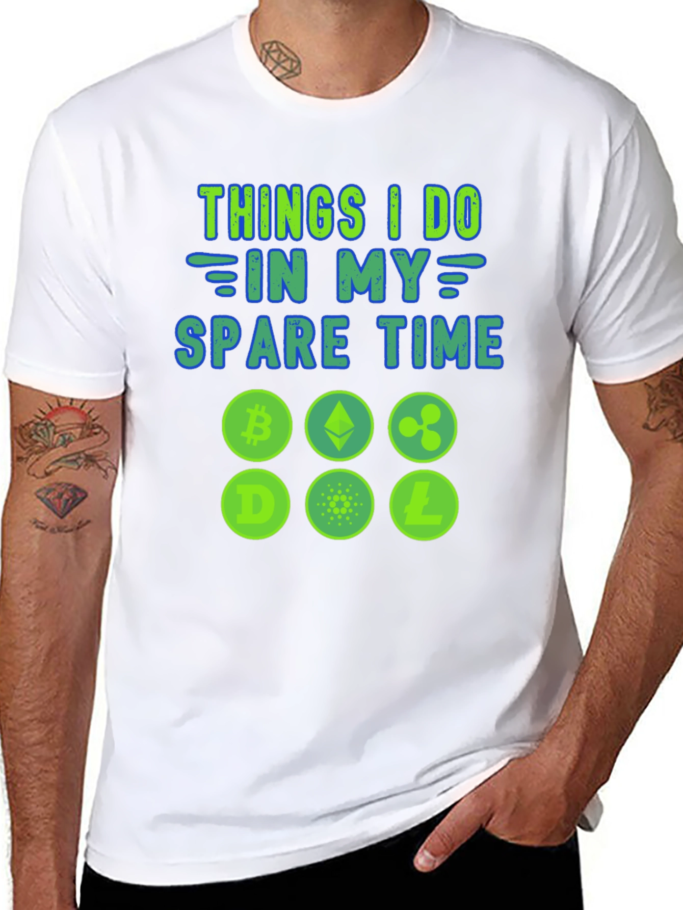 Crypto Spare Time Graphic Tee