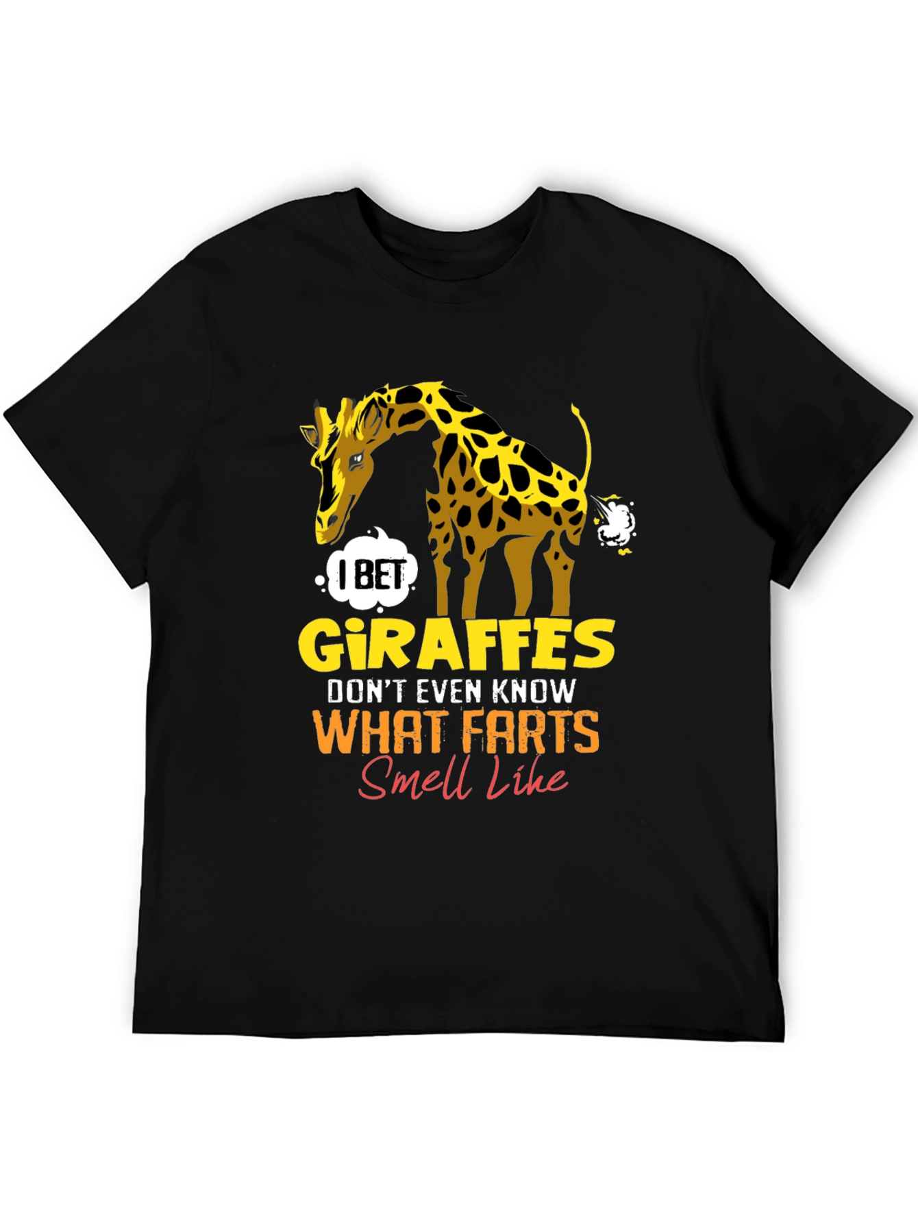 Giraffe Fart Joke T-Shirt - Funny Graphic Tee