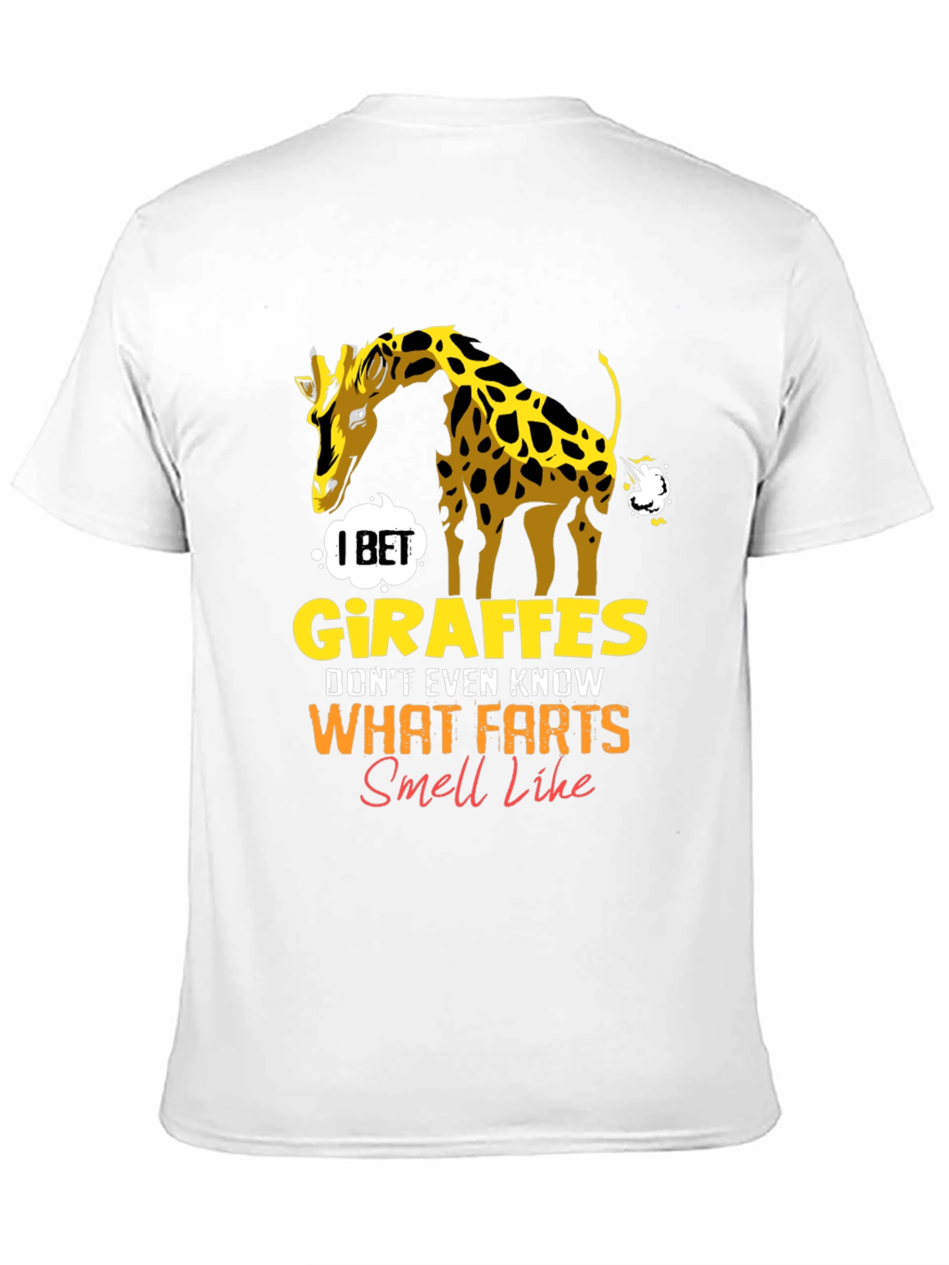 Giraffe Fart Joke T-Shirt - Funny Graphic Tee