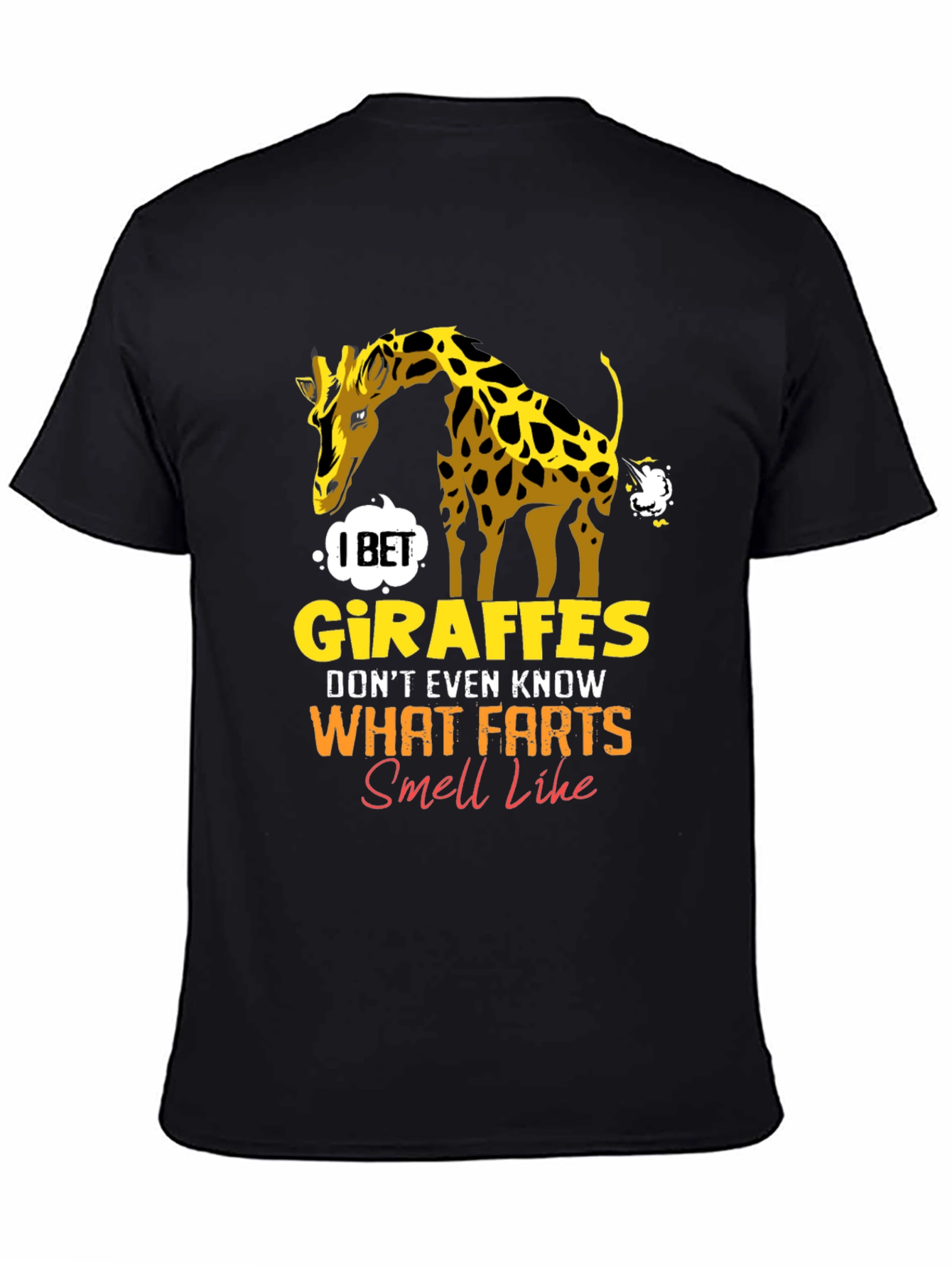 Giraffe Fart Joke T-Shirt - Funny Graphic Tee