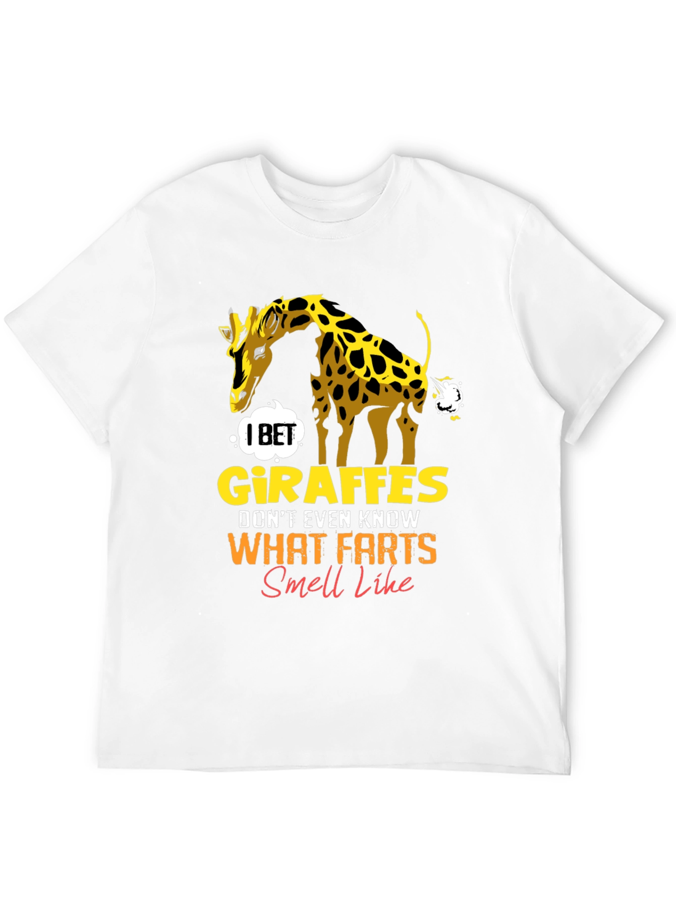 Giraffe Fart Joke T-Shirt - Funny Graphic Tee