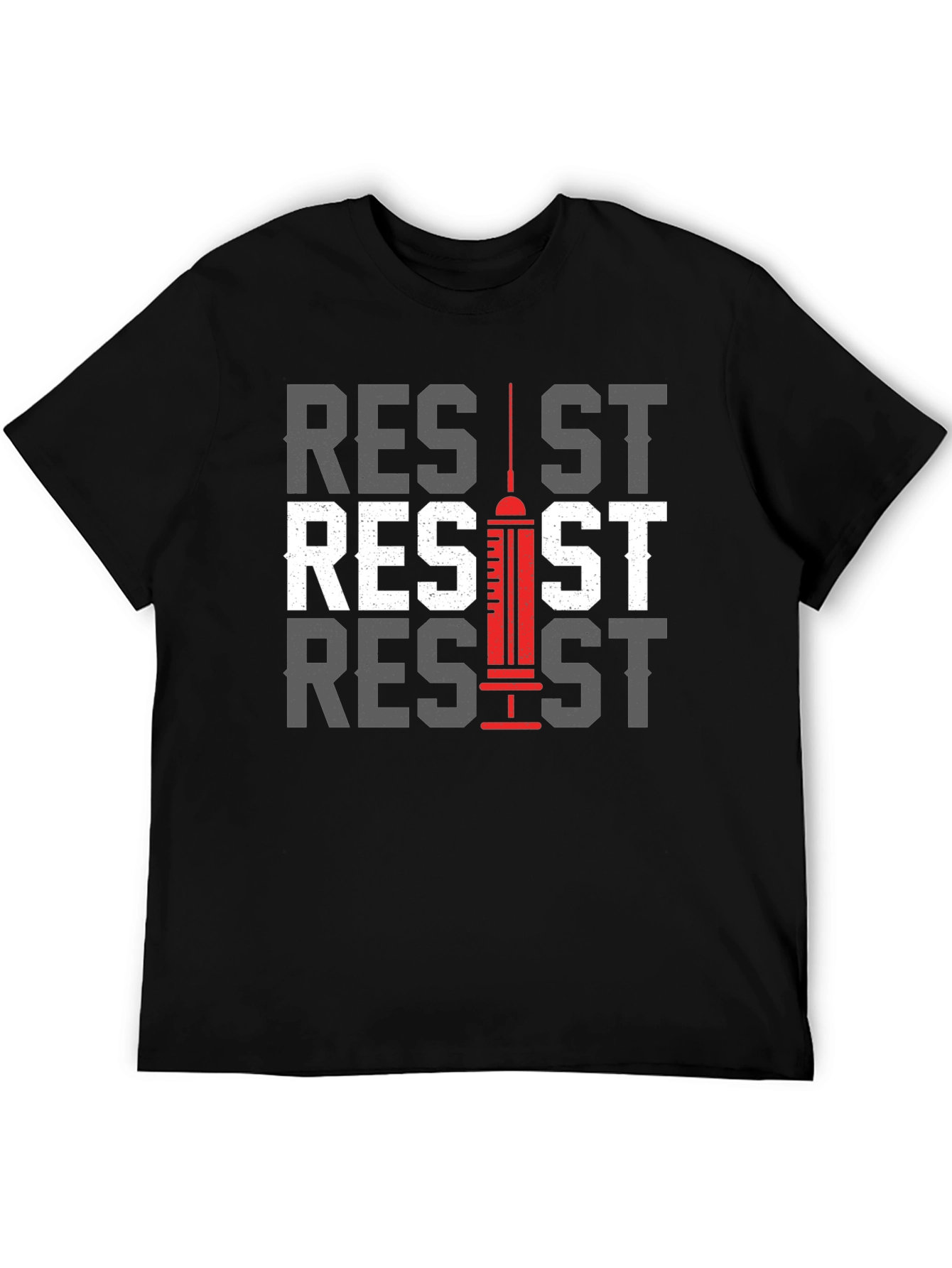 Resist Graphic Tee - Anti Vaccine Statement T-Shirt