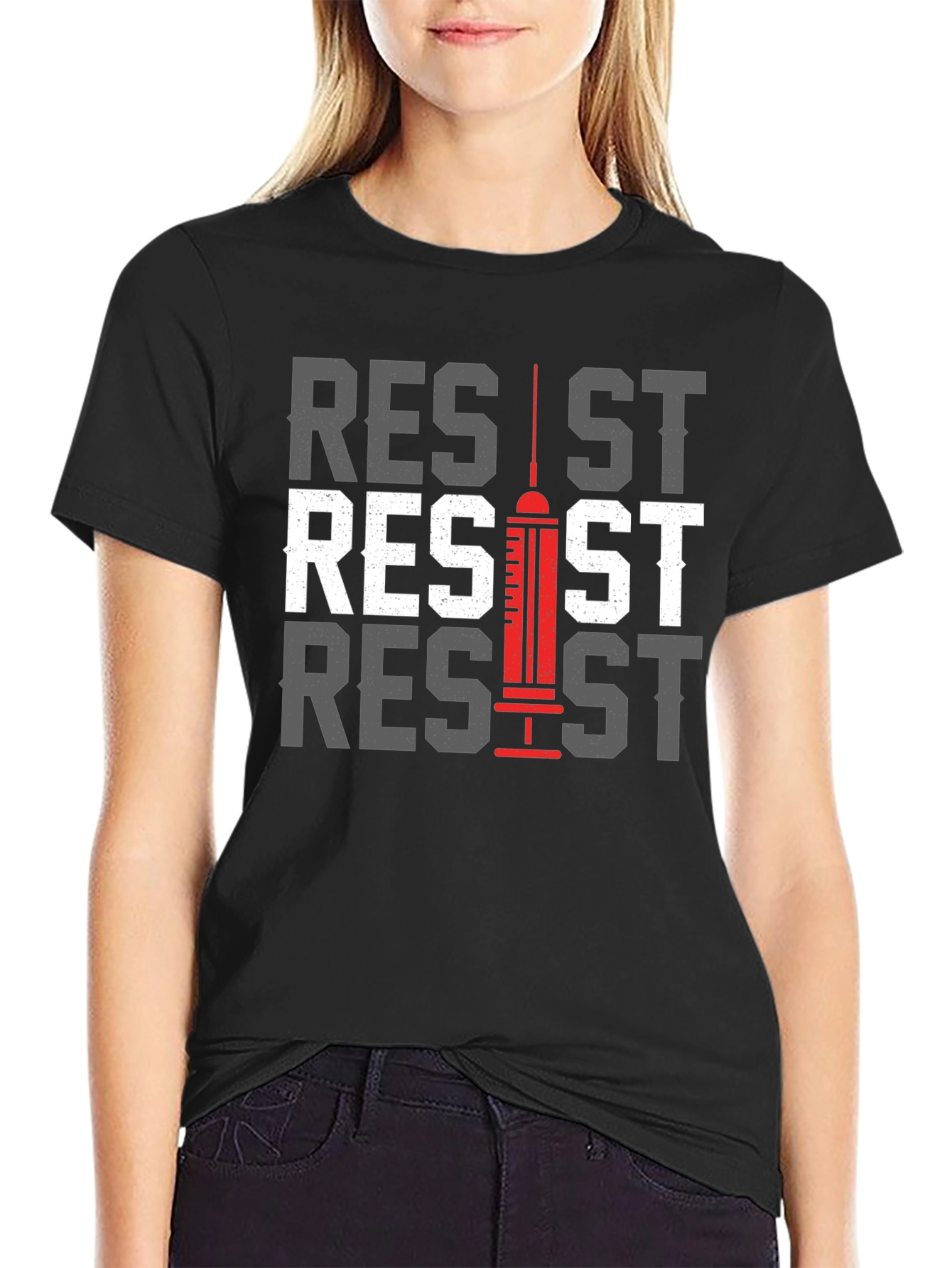 Resist Graphic Tee - Anti Vaccine Statement T-Shirt