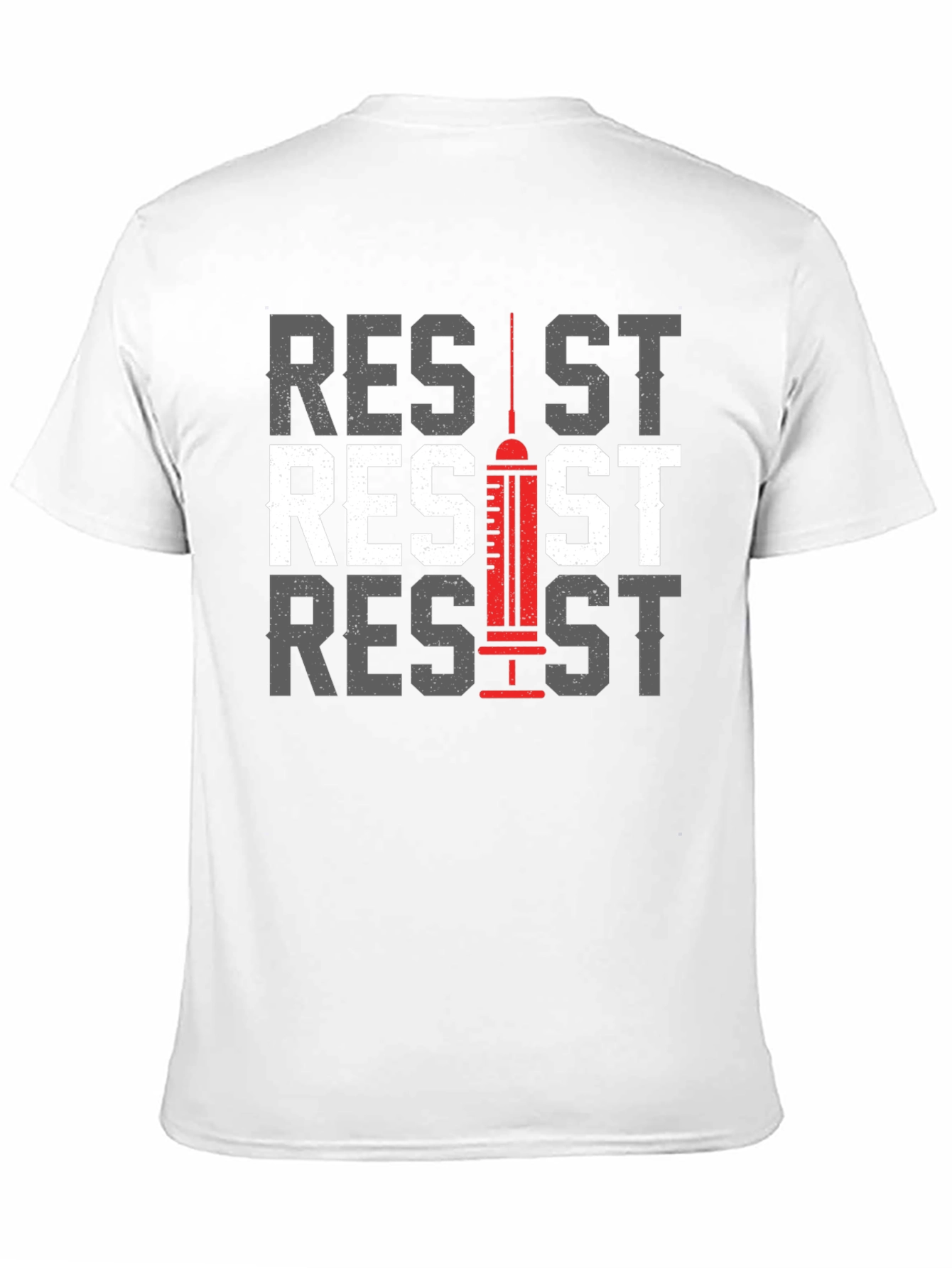 Resist Graphic Tee - Anti Vaccine Statement T-Shirt
