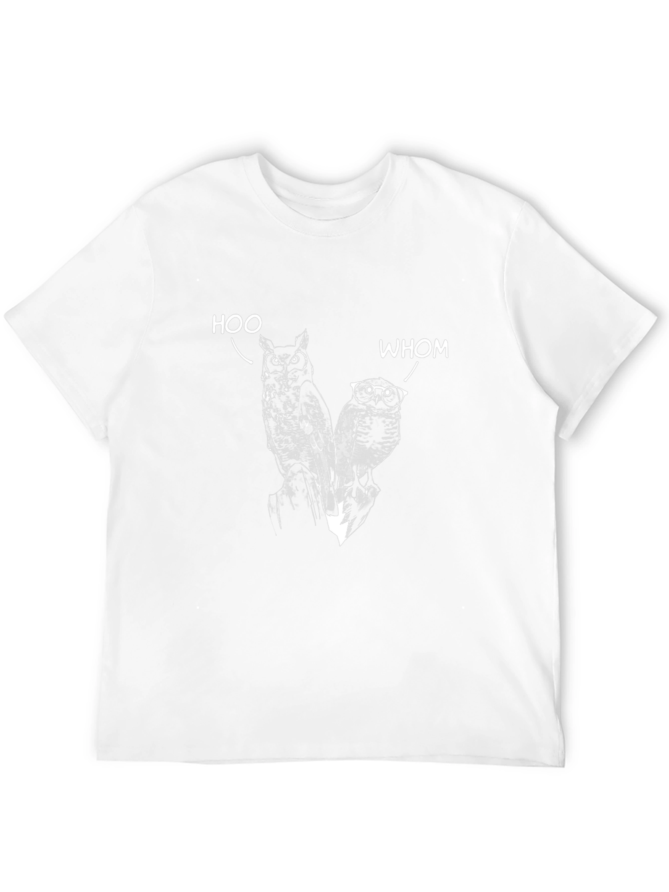 Humorous Owl T-Shirt: Hoo & Whom