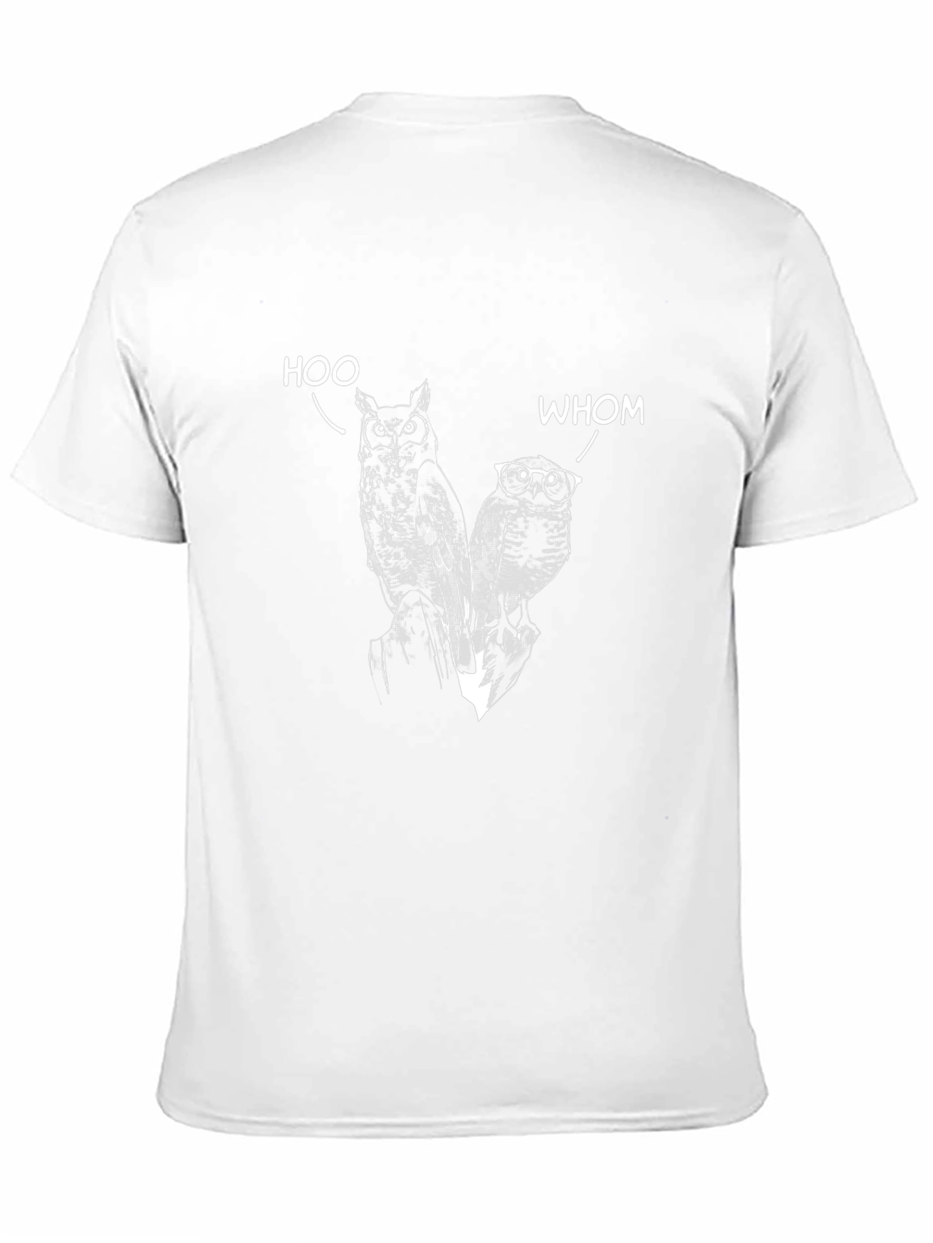Humorous Owl T-Shirt: Hoo & Whom