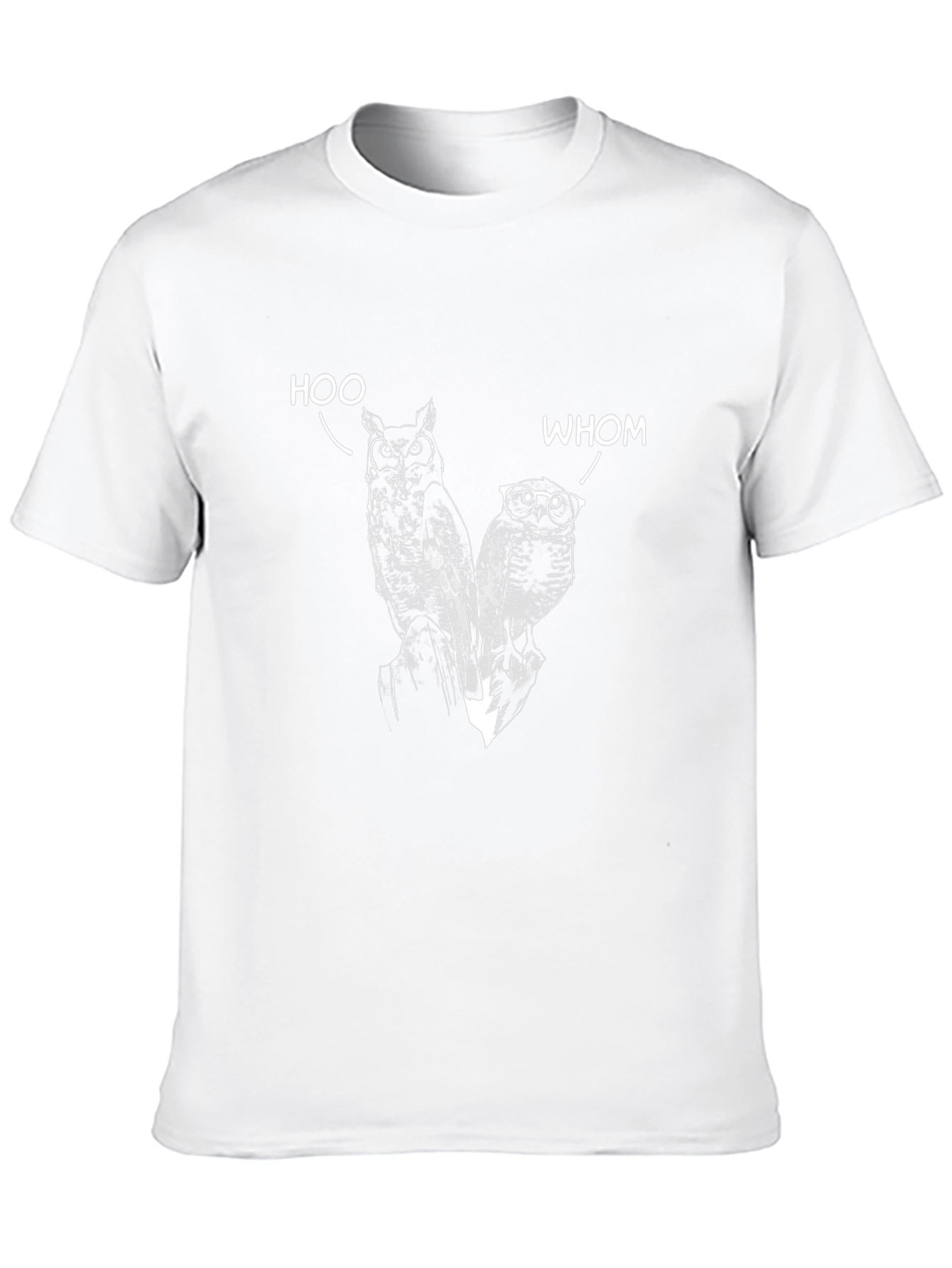 Humorous Owl T-Shirt: Hoo & Whom