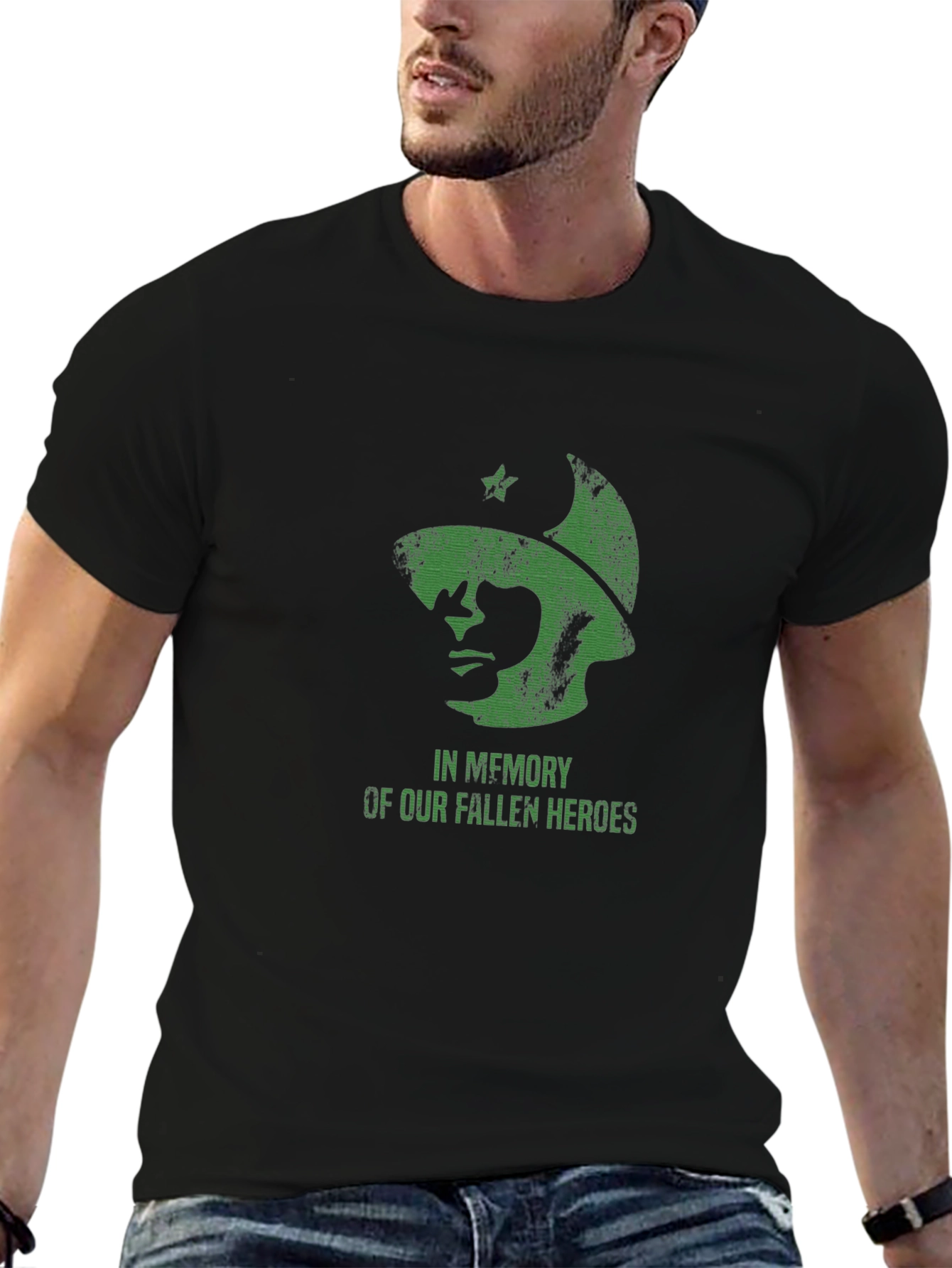 Fallen Heroes Graphic Tee - Black
