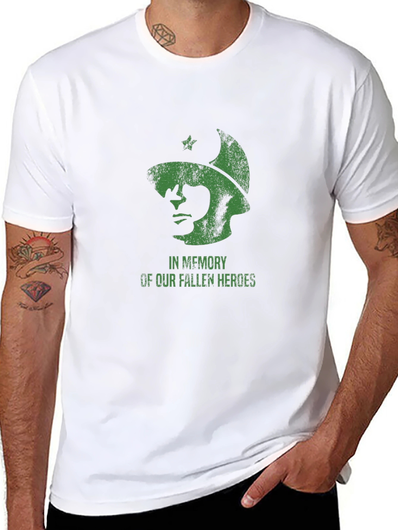 Fallen Heroes Graphic Tee - Black