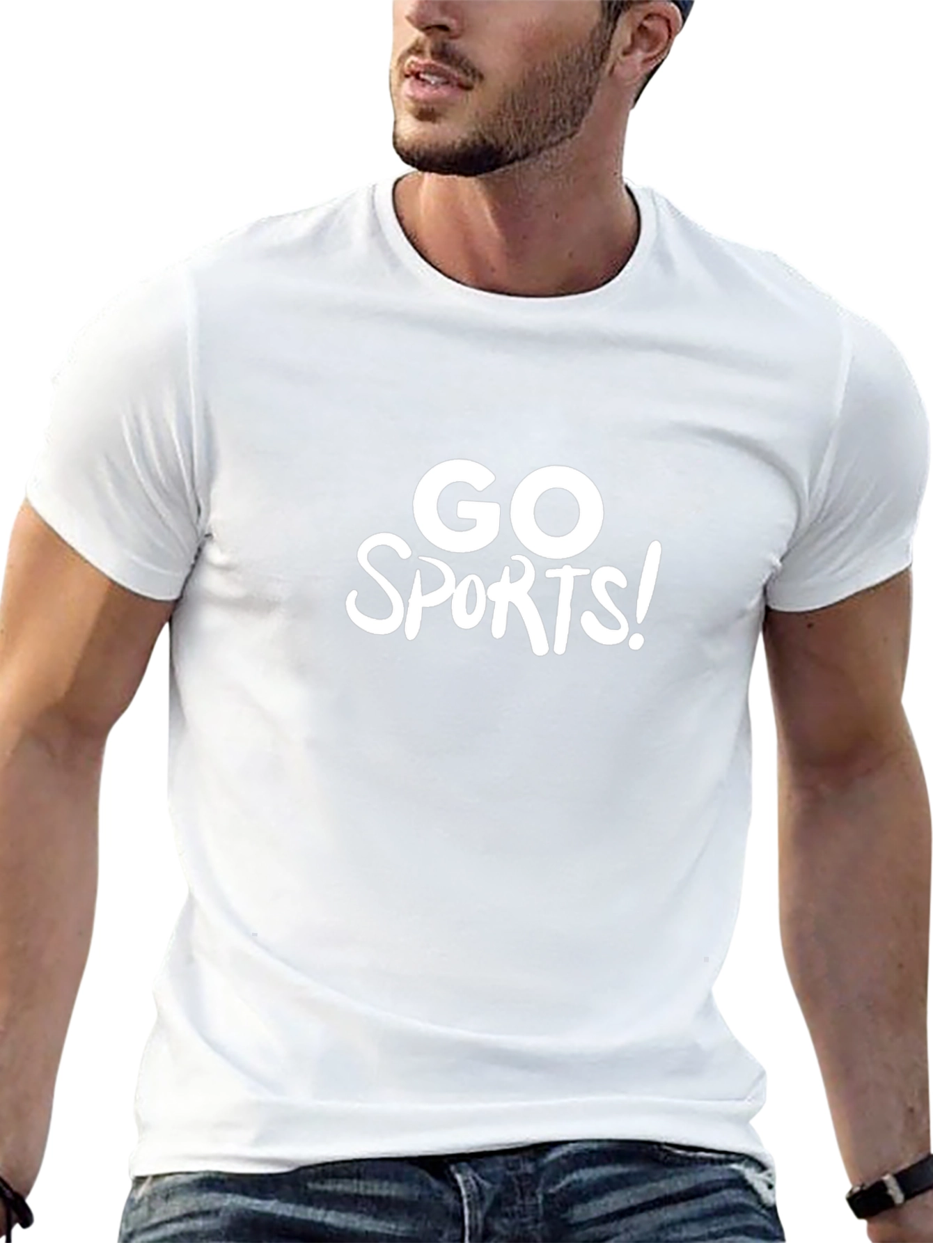Go Sports! Graphic Tee - Black Casual Shirt