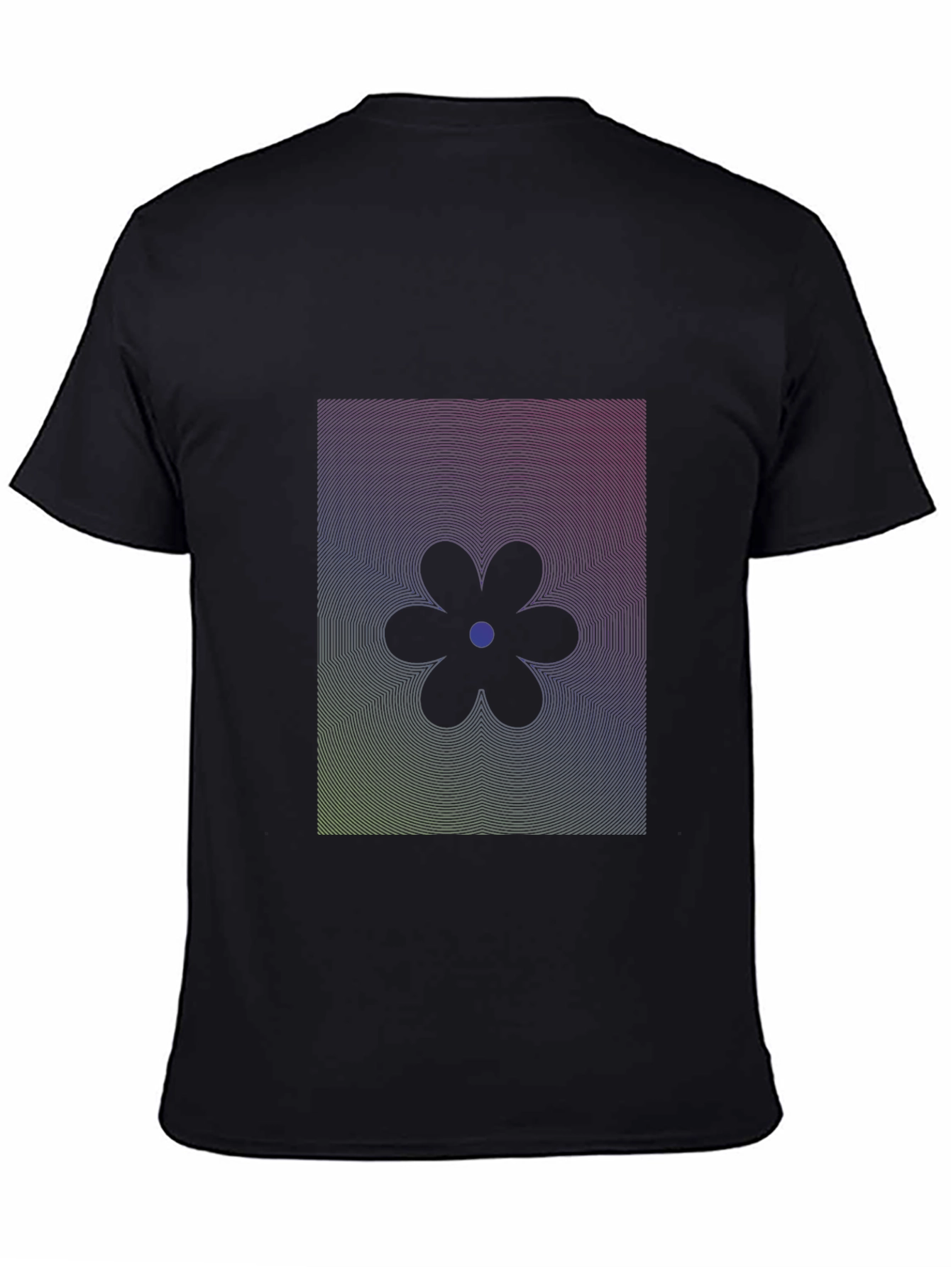 Abstract Flower Graphic Tee - Modern Design