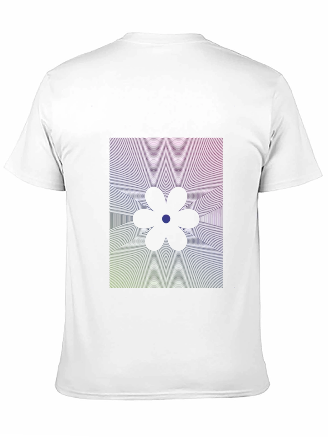 Abstract Flower Graphic Tee - Modern Design