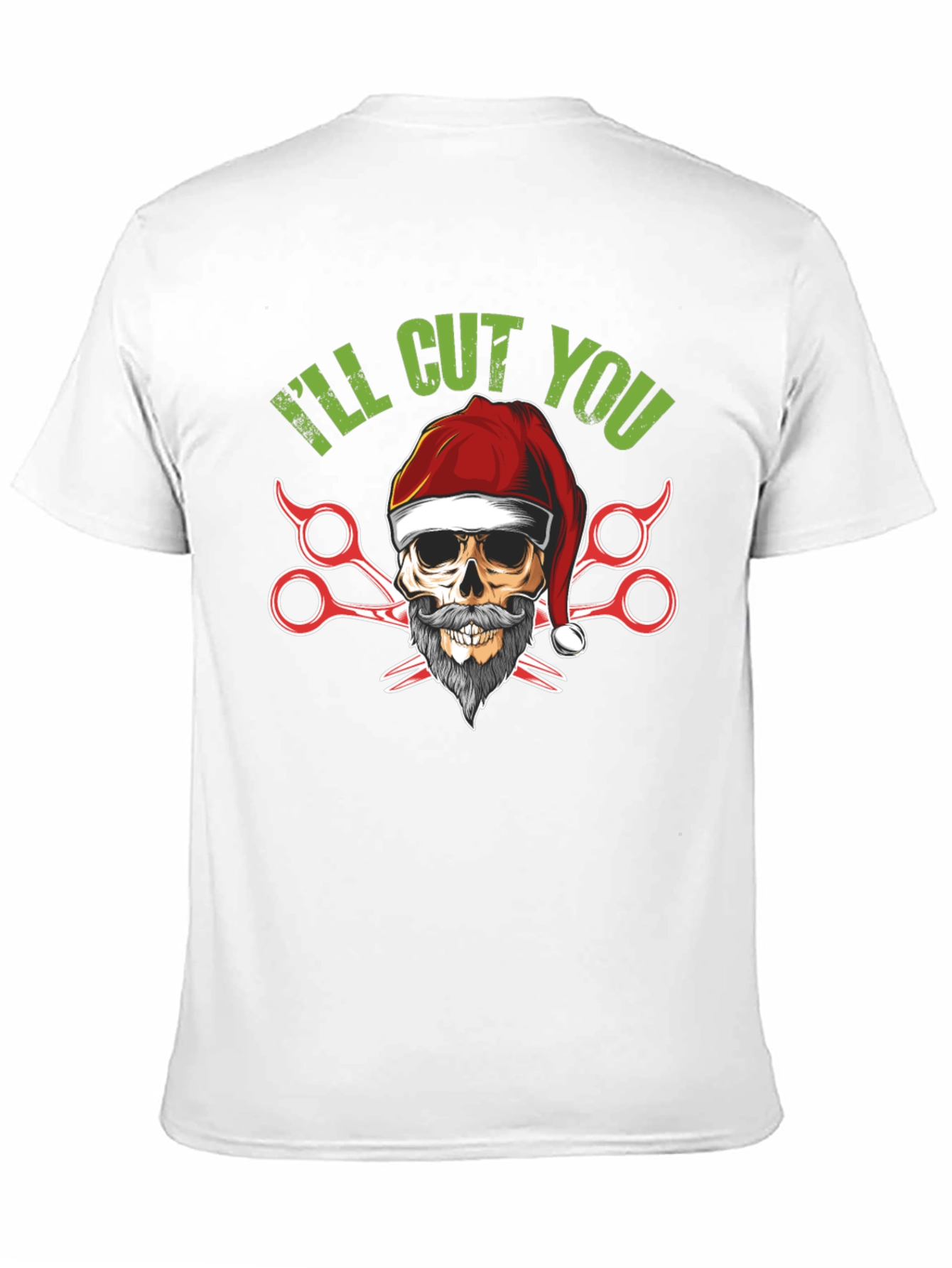Skull Barber Christmas T-Shirt