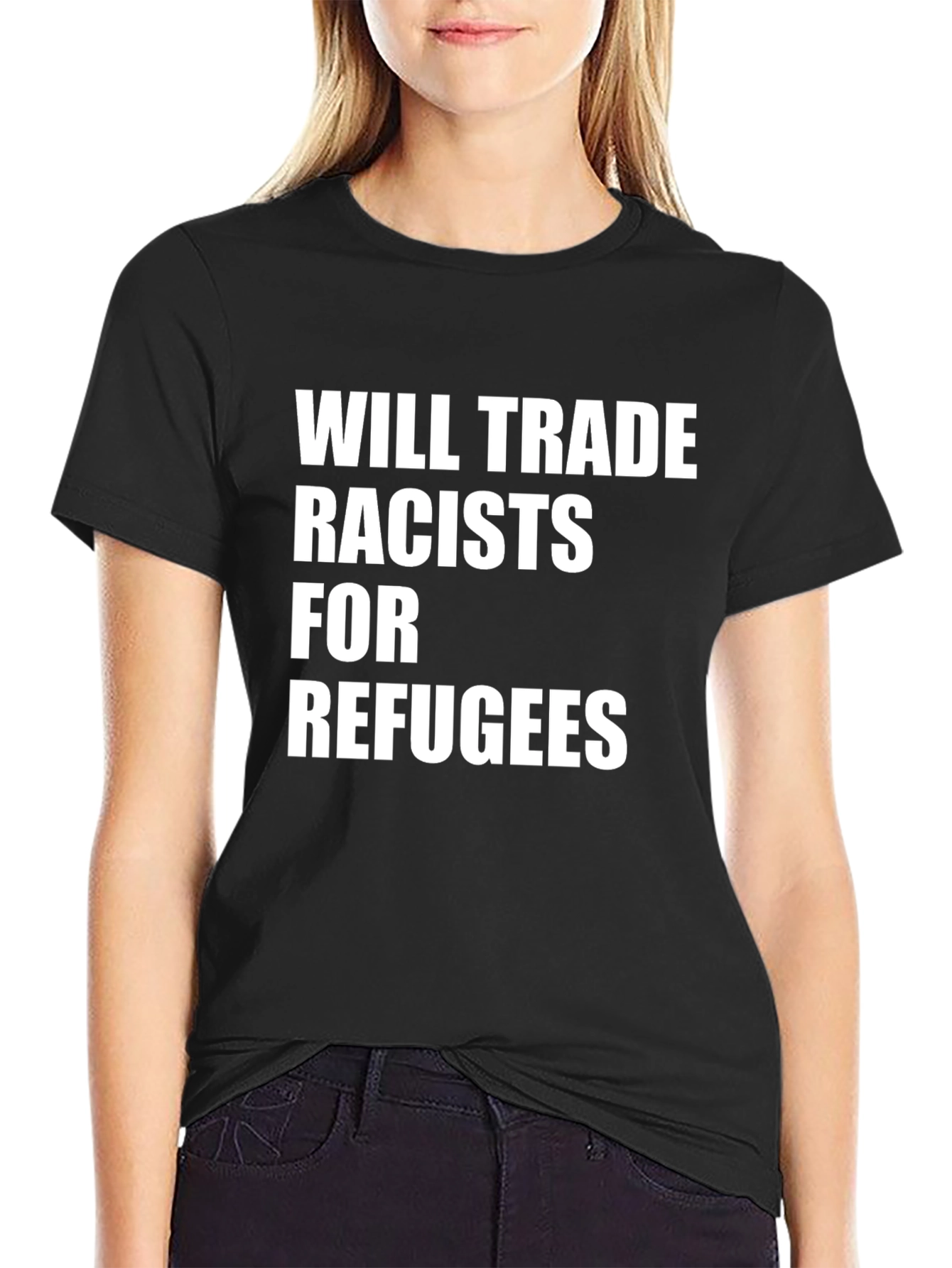 Will Trade Racists For Refugees Graphic Tee