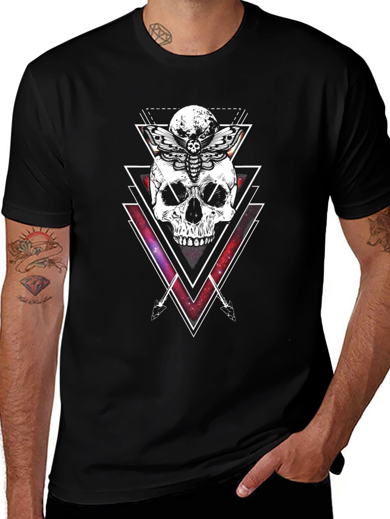 Skull & Moth Graphic Tee