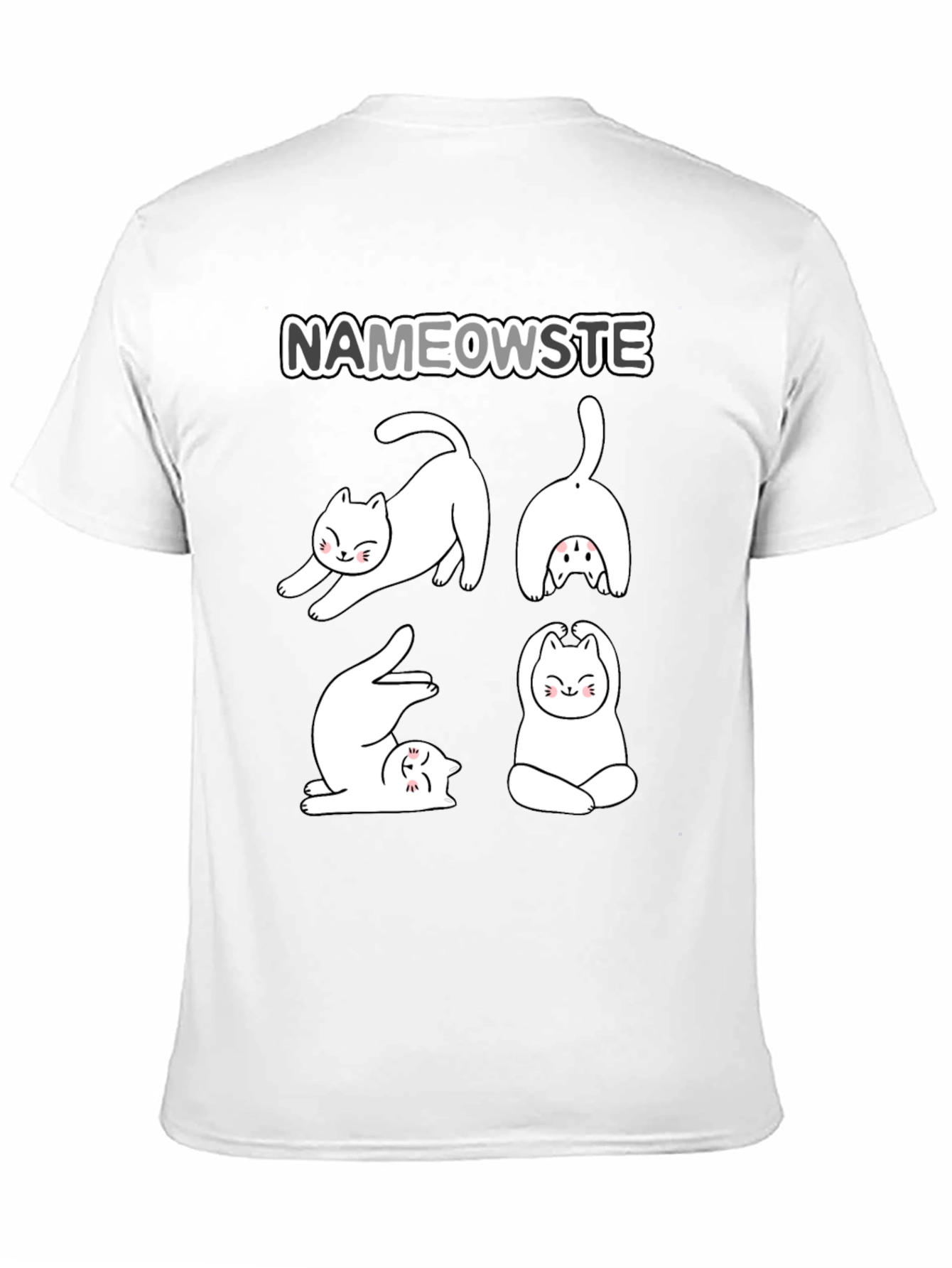 Nameowste Yoga Cats Graphic T-Shirt