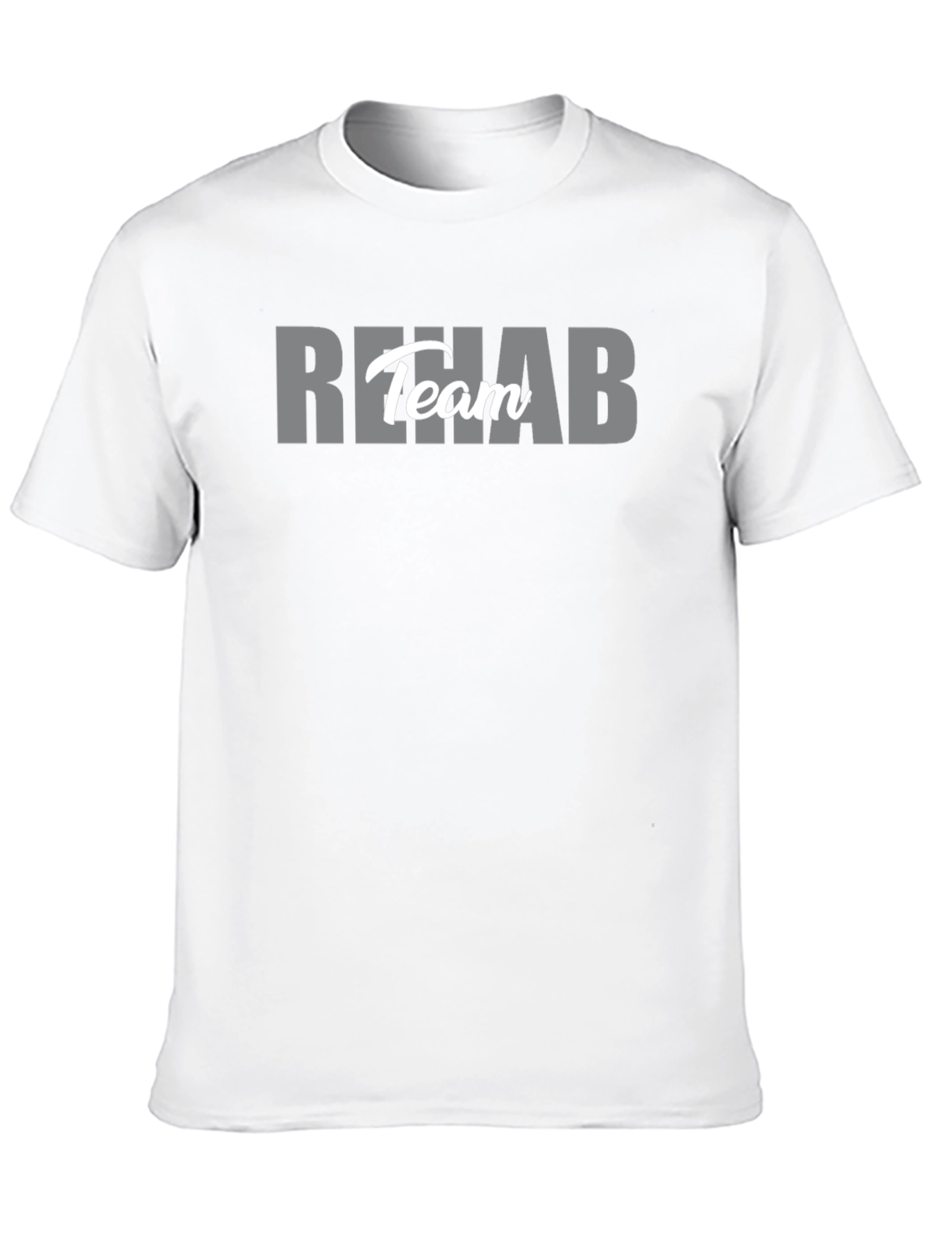 Rehab Team T-Shirt - Black Crew Neck