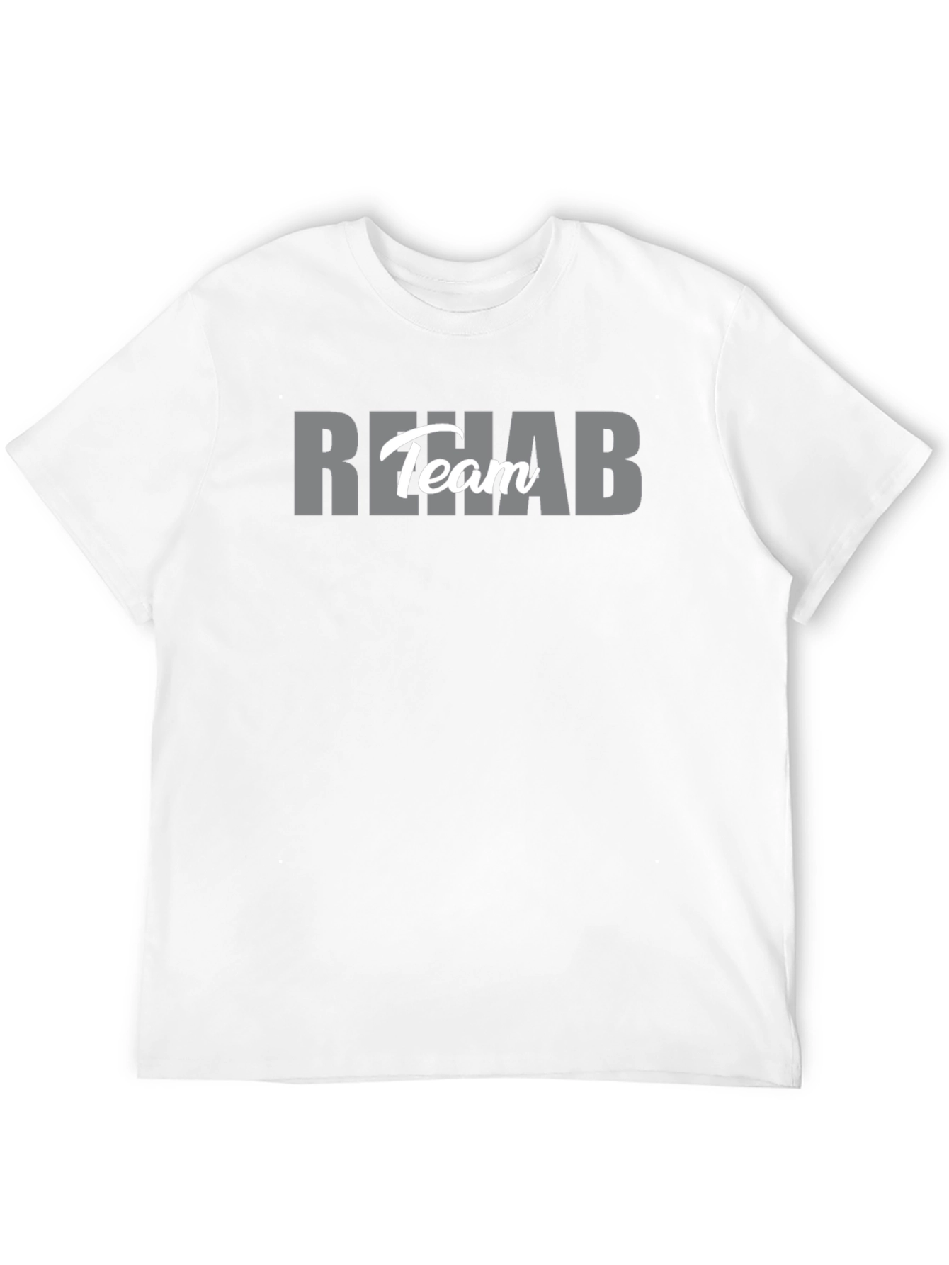 Rehab Team T-Shirt - Black Crew Neck