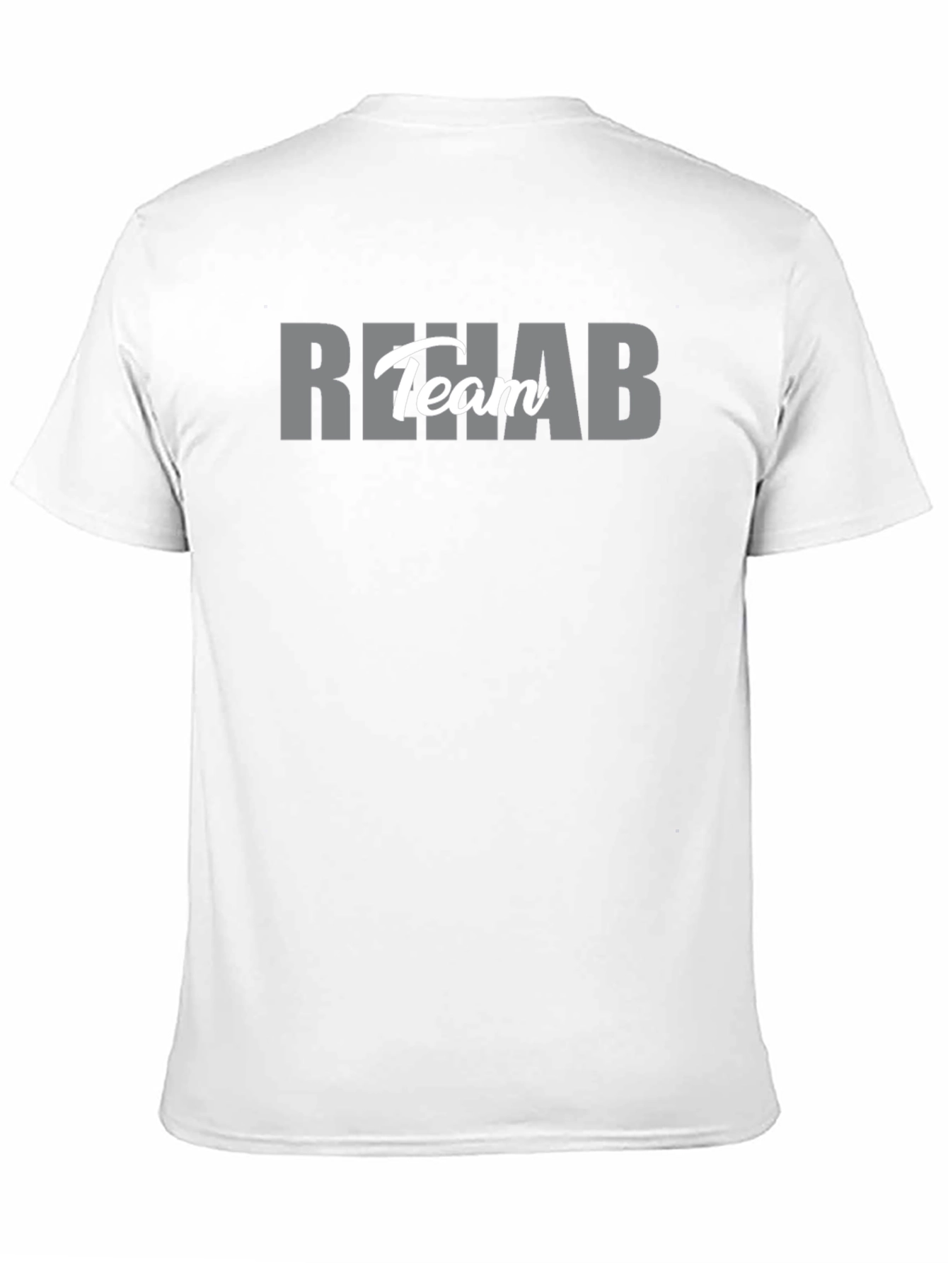 Rehab Team T-Shirt - Black Crew Neck
