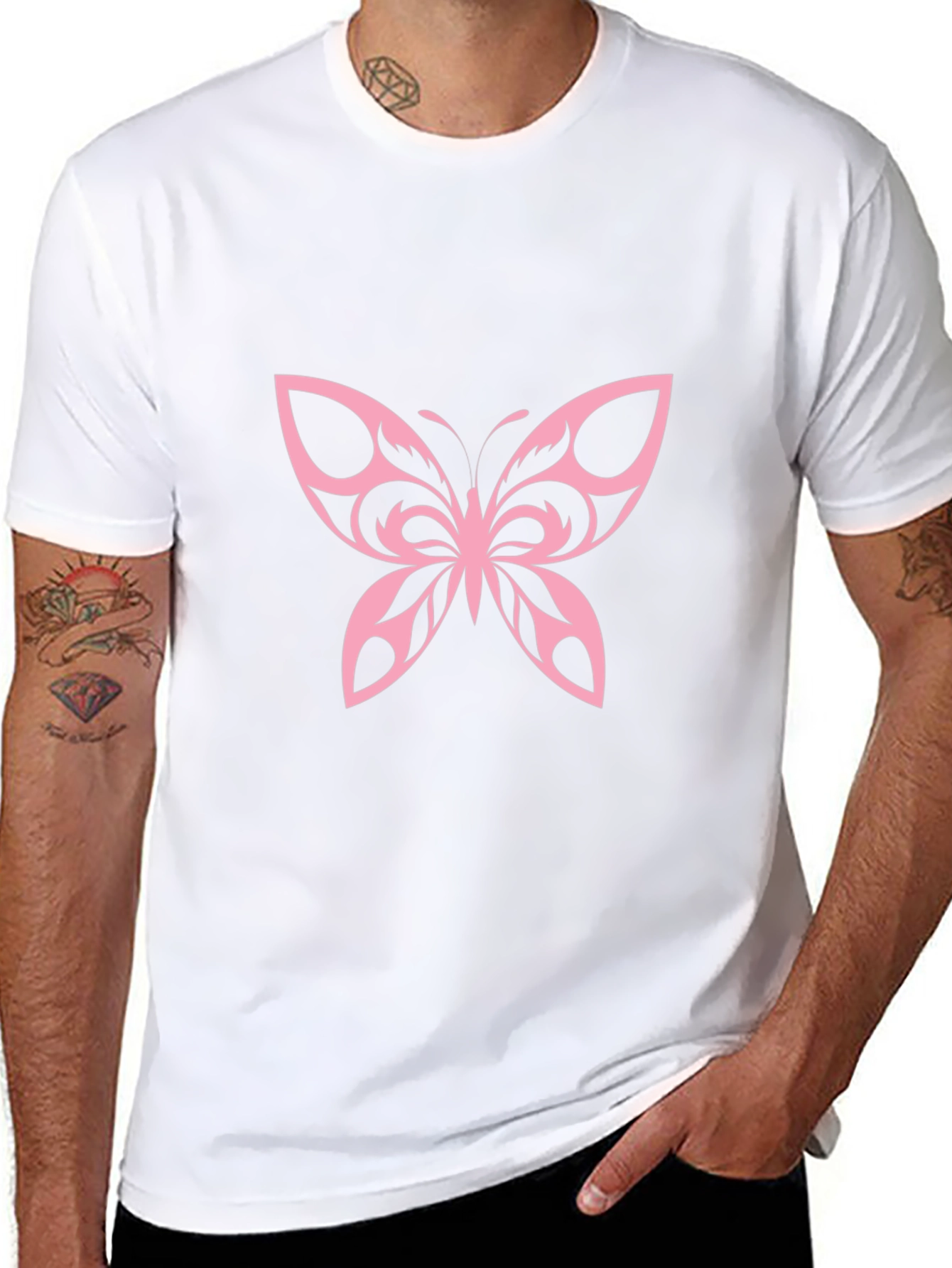 Butterfly Graphic Tee - Black